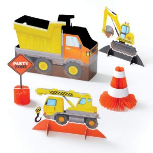 Construction Party Tabletop Decorating Kit. 5pc