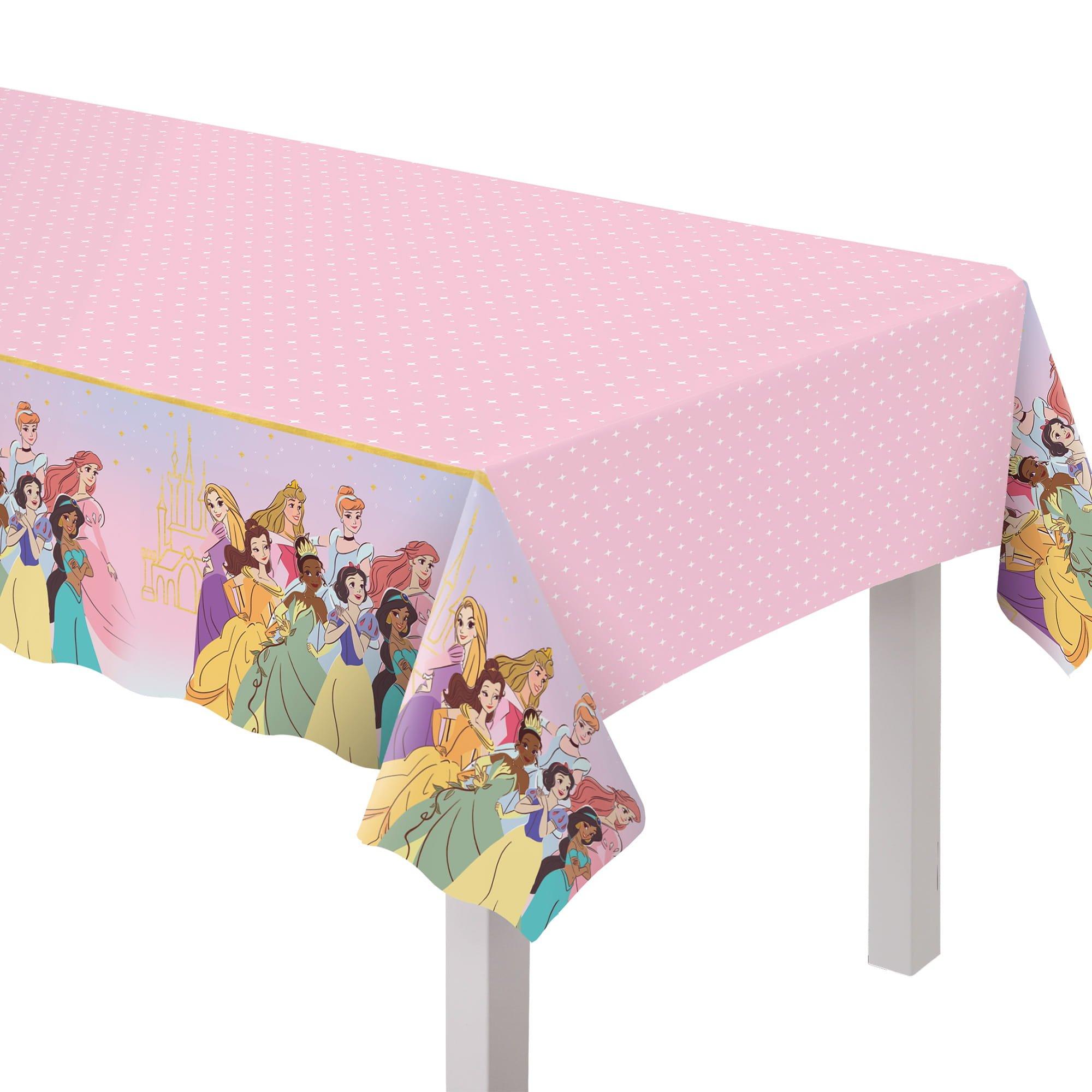 Disney Princess Once Upon A Time Plastic Table Cover. 54in x 96in