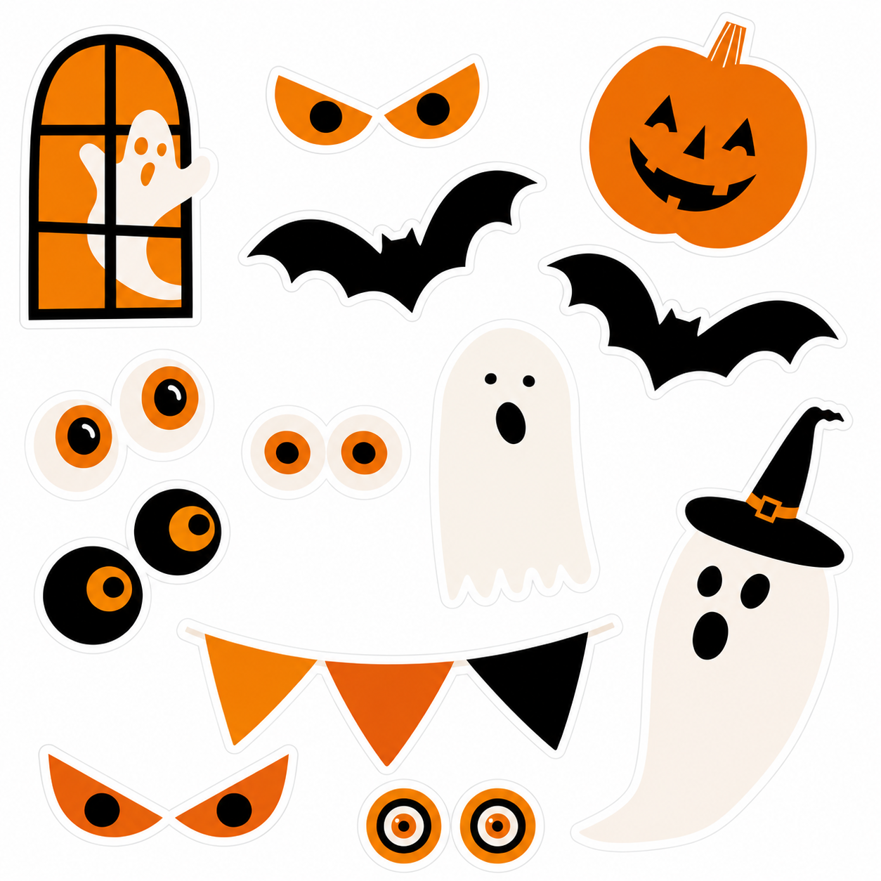 Boo Bash Window Decorations. 15ct - Image 2