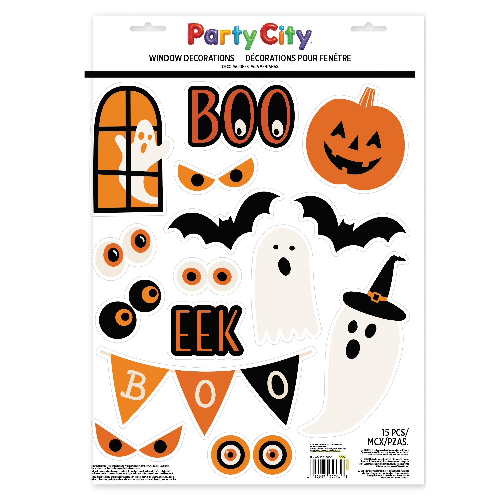 Boo Bash Window Decorations. 15ct - Image 3