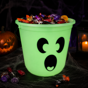 Glow-in-the-Dark Ghost Trick-or-Treat Bucket