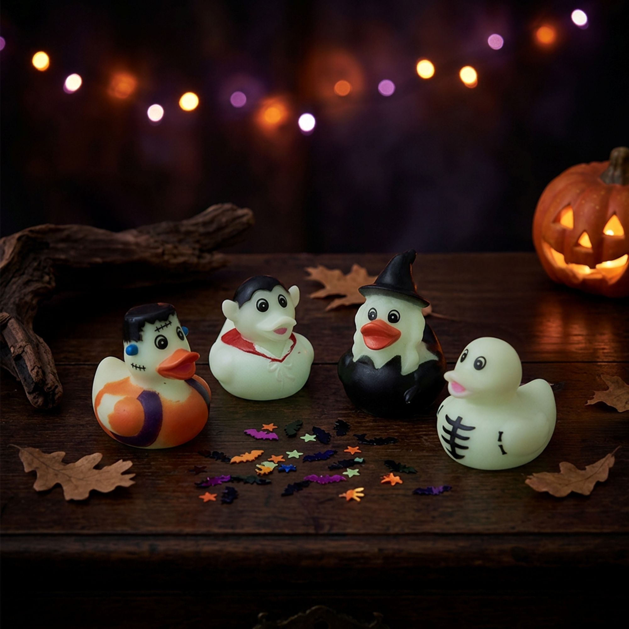 Mini Halloween Rubber Duckies – 8ct – Assorted Spooky Characters - Image 2