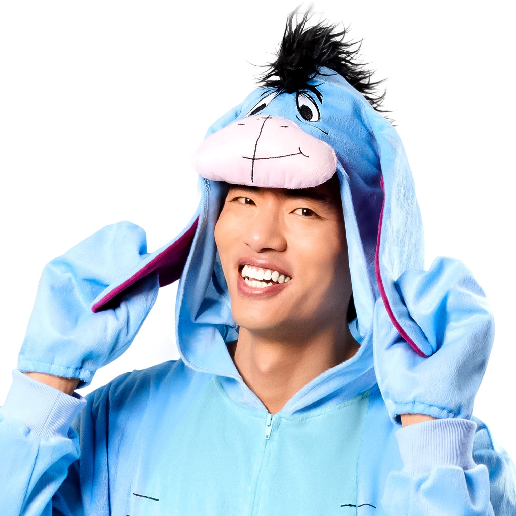 Disney Winnie the Pooh Eeyore Zipster Costume for Adults - Image 4