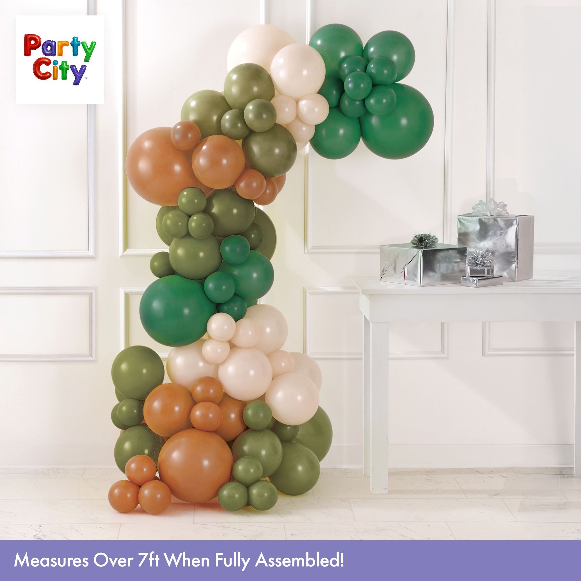 Air-Filled Latex Balloons Garland Natural. 90pc - Image 4