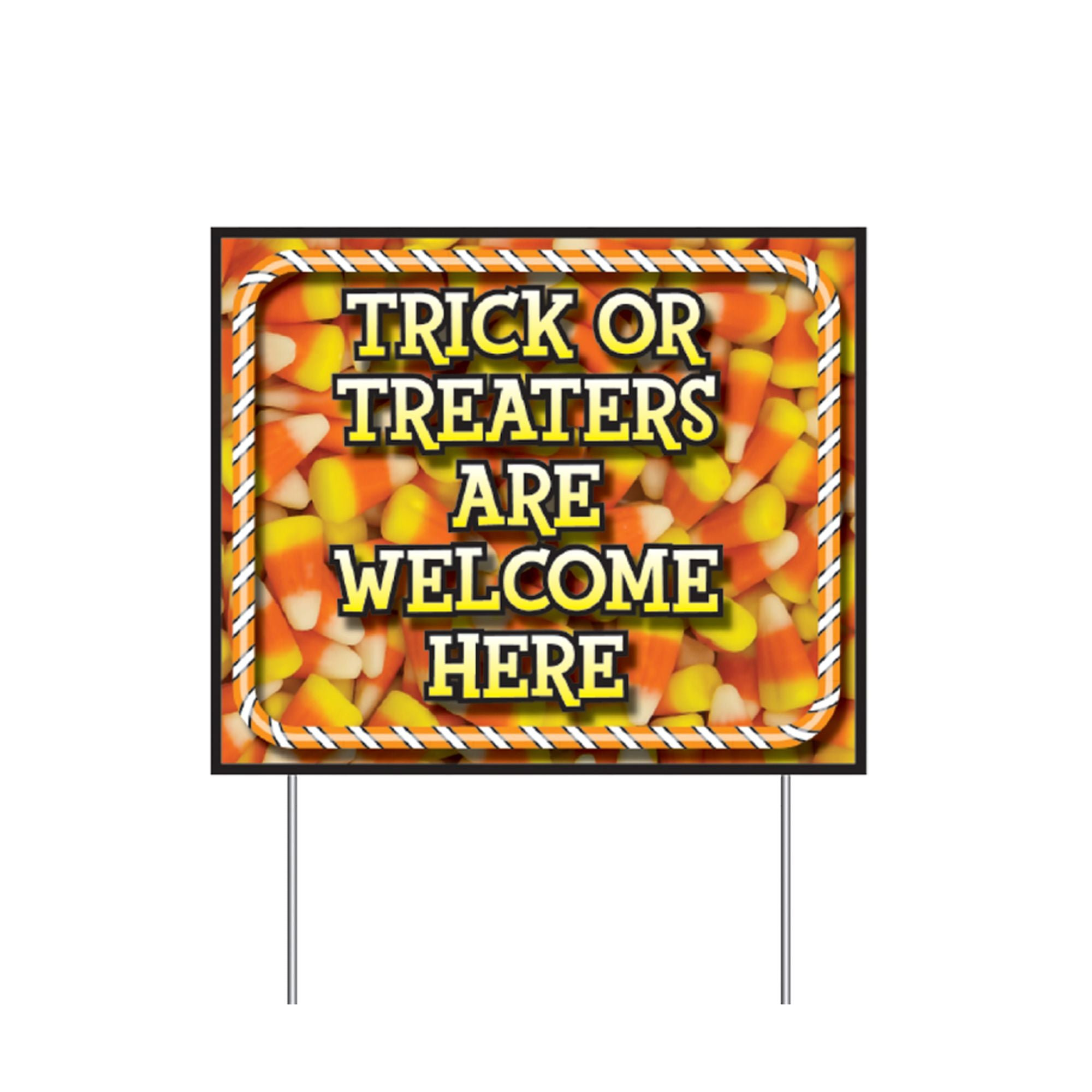 13-inch Trick Or Treat Land Sidewalk Sign Set - 4 Piece - Image 6
