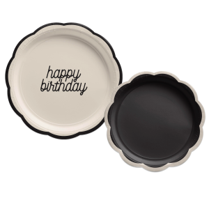 Birthday Chic Paper Plate. 8ct. Assorted Options