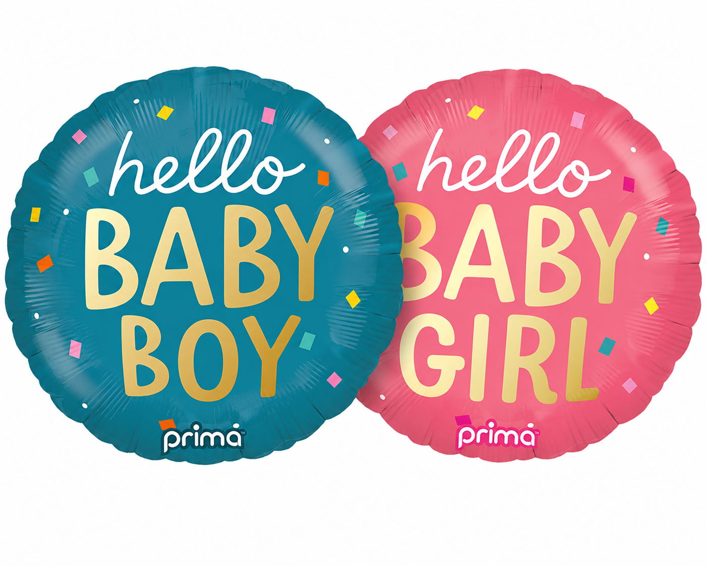 18in Round Hello Baby Foil Balloon. Assorted Colors - Image 5