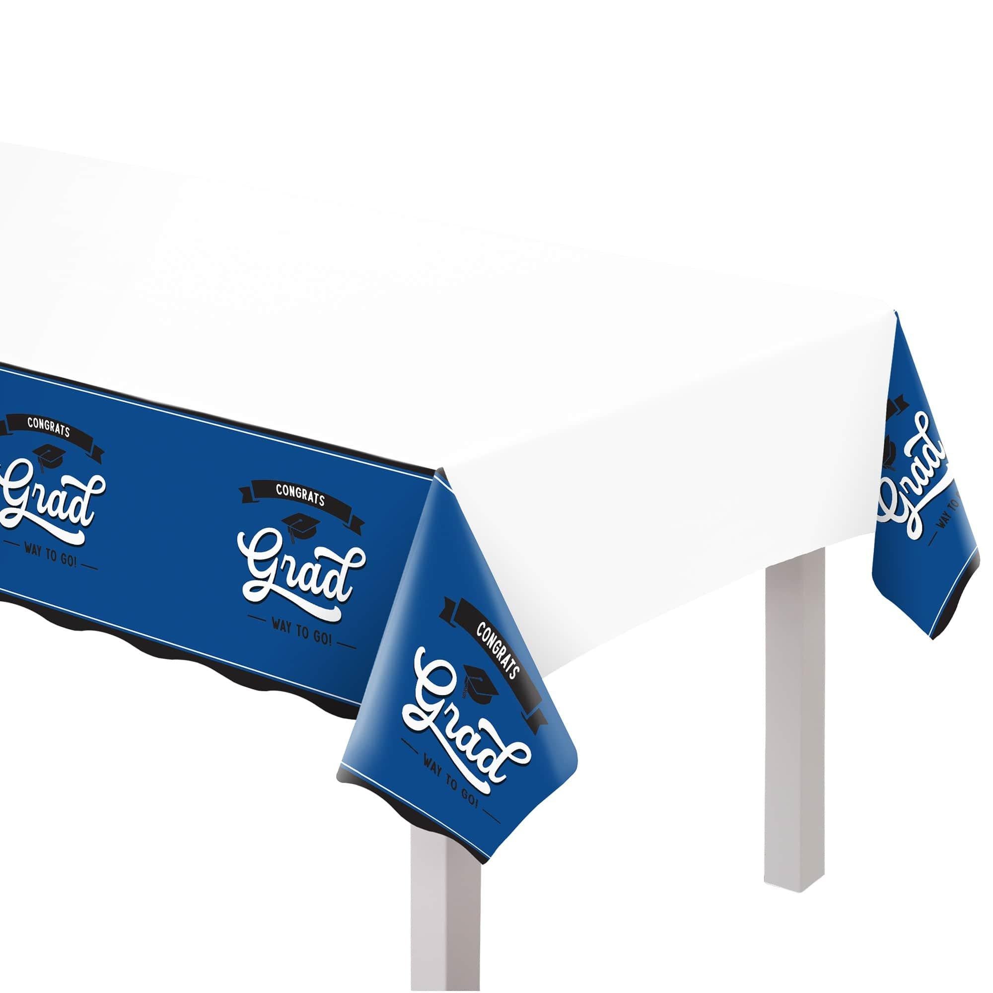 School Spirit Plastic Table Cover. 54in x 102in. Assorted Colors - Image 6
