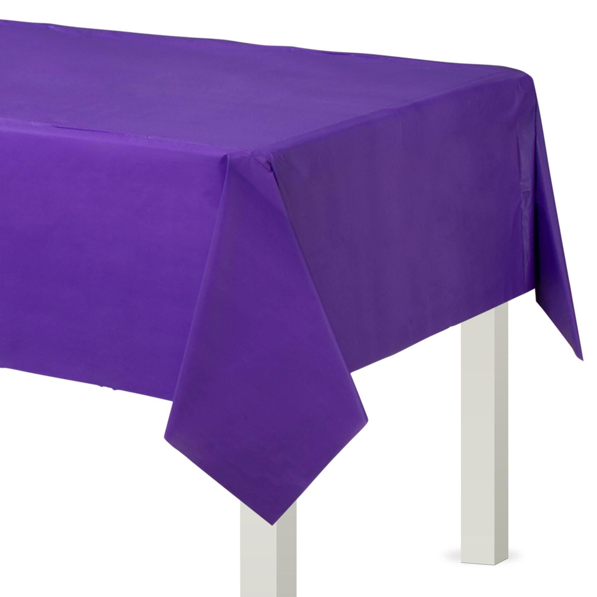 Plastic Table Cover. 54in x 108in. Assorted Colors - Image 28
