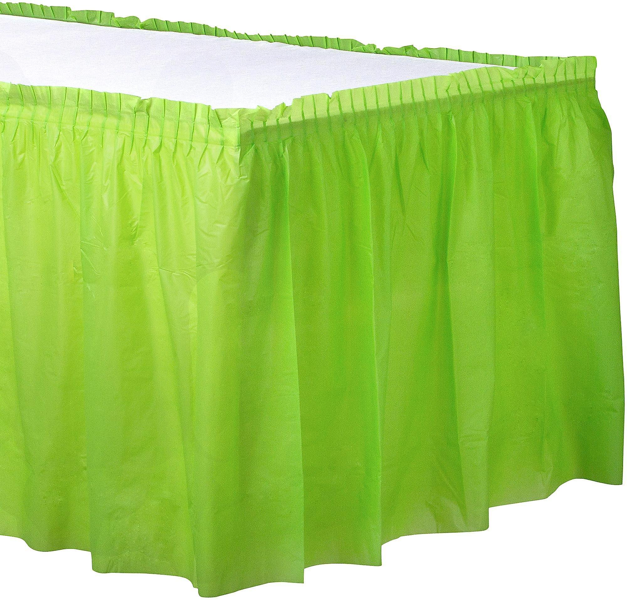 Plastic Table Skirt. 168in x 29in. Assorted Colors - Image 7