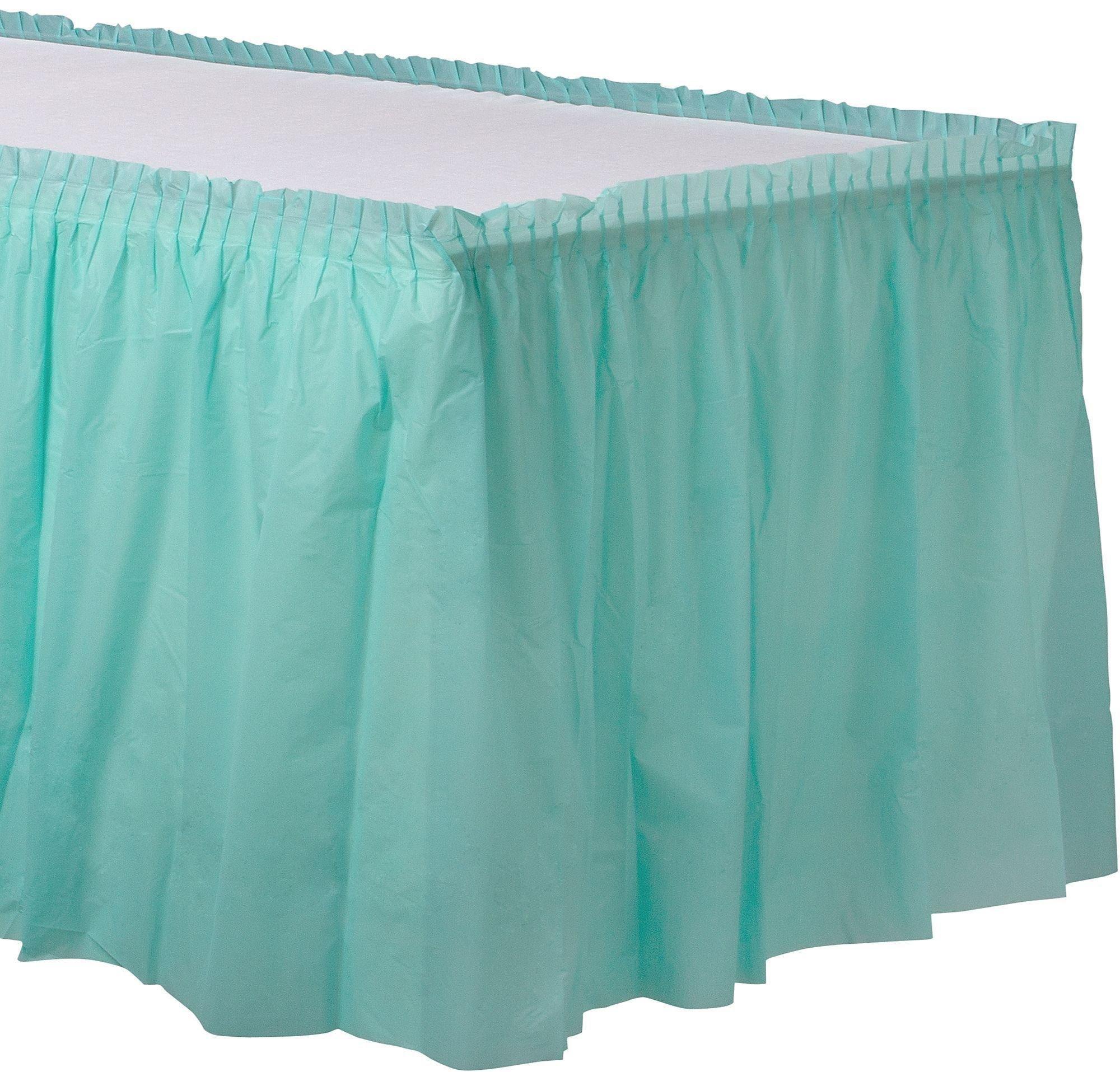 Plastic Table Skirt. 168in x 29in. Assorted Colors - Image 14