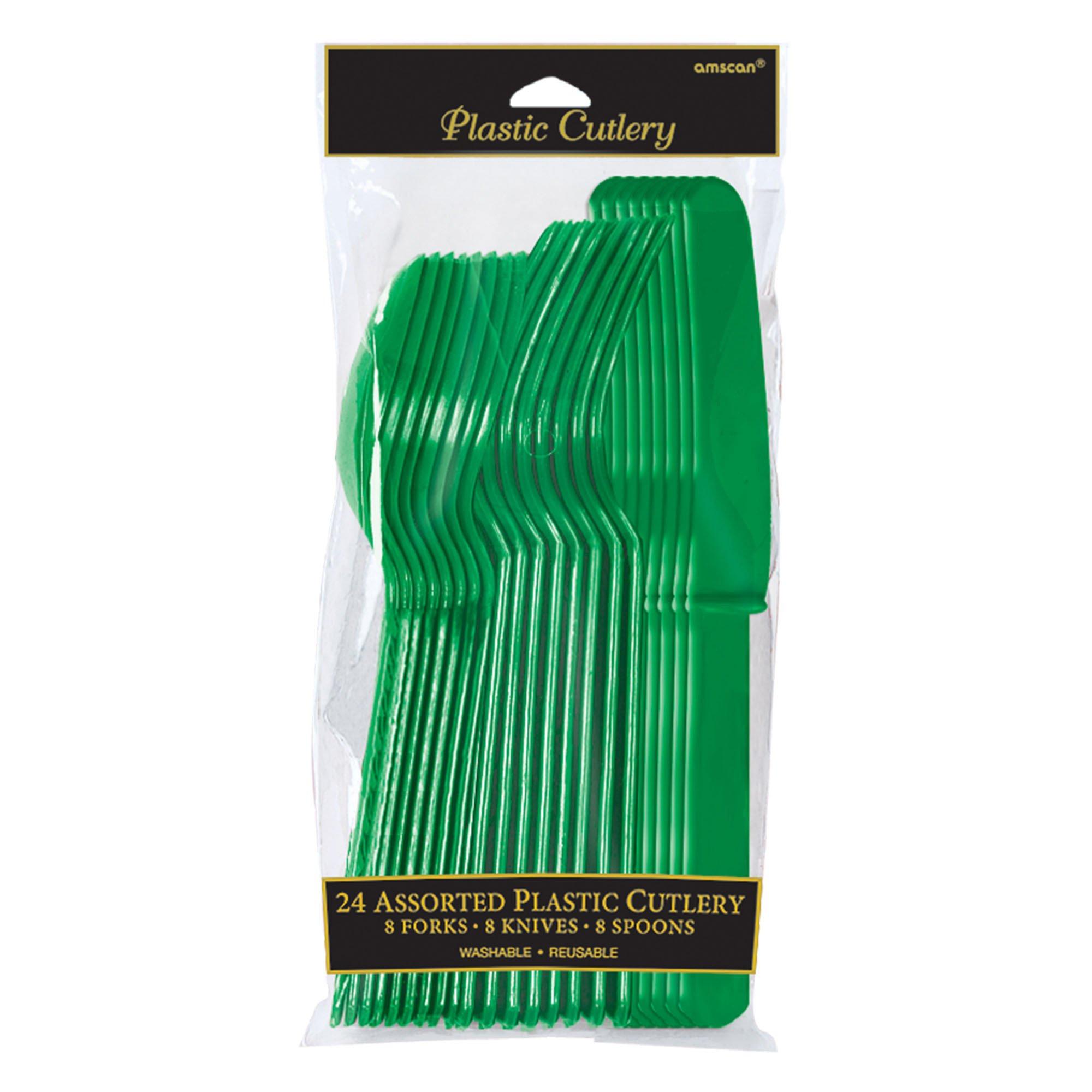 Plastic Cutlery Set. 24ct. Assorted Colors - Image 5