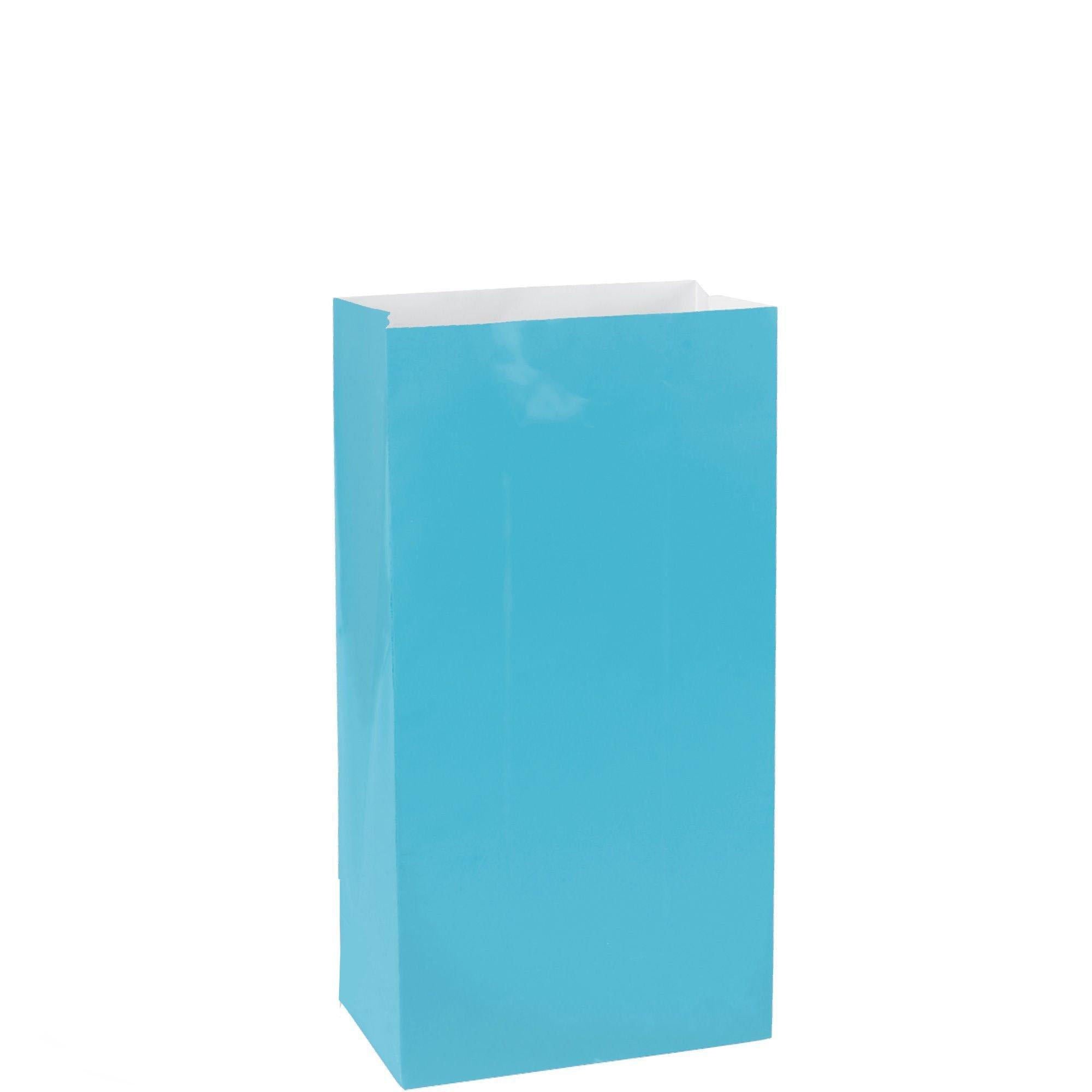 Medium Paper Treat Bags. 12ct. Assorted Colors - Image 3
