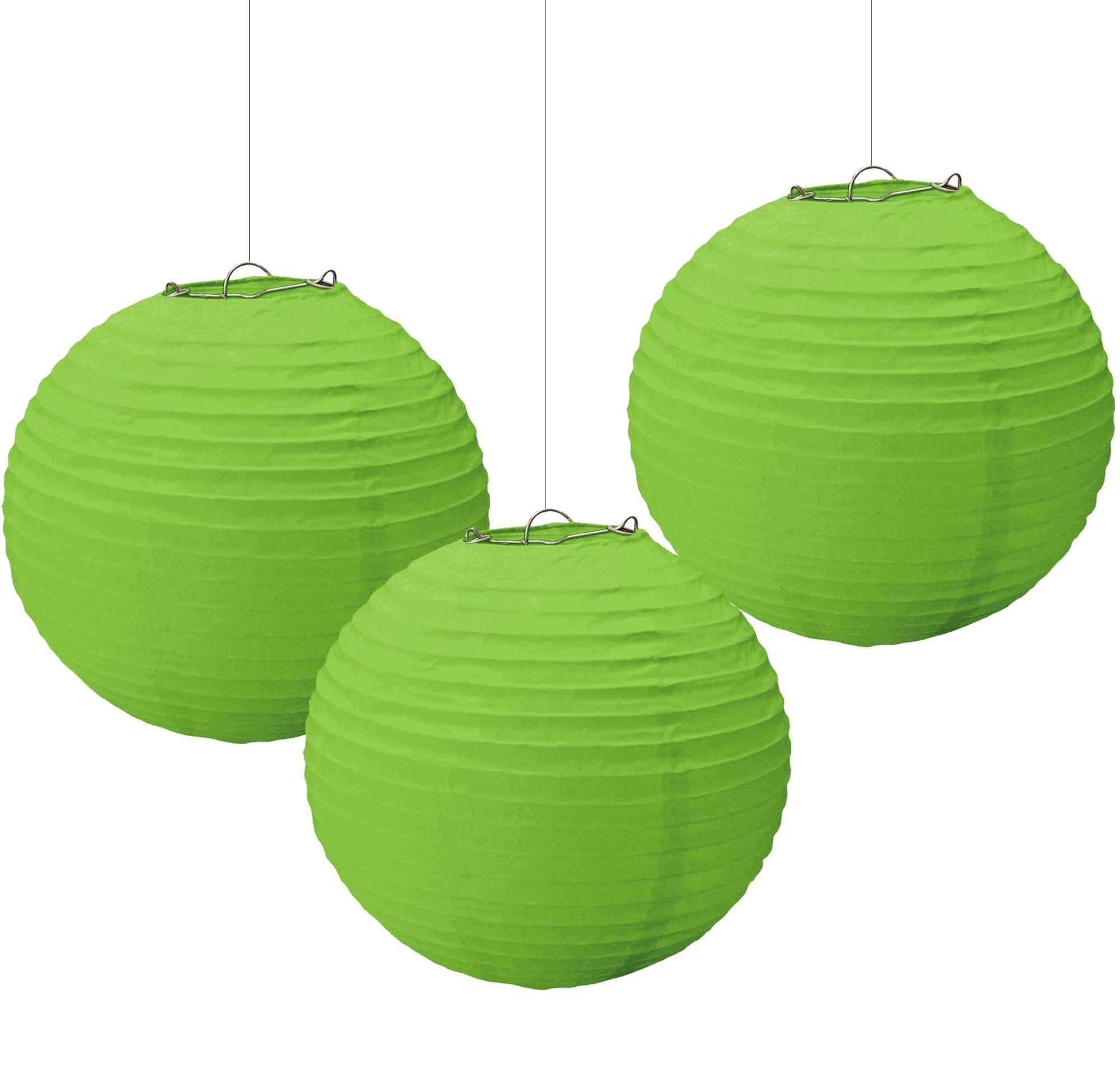Paper Lanterns. 3ct. Assorted Colors - Image 7
