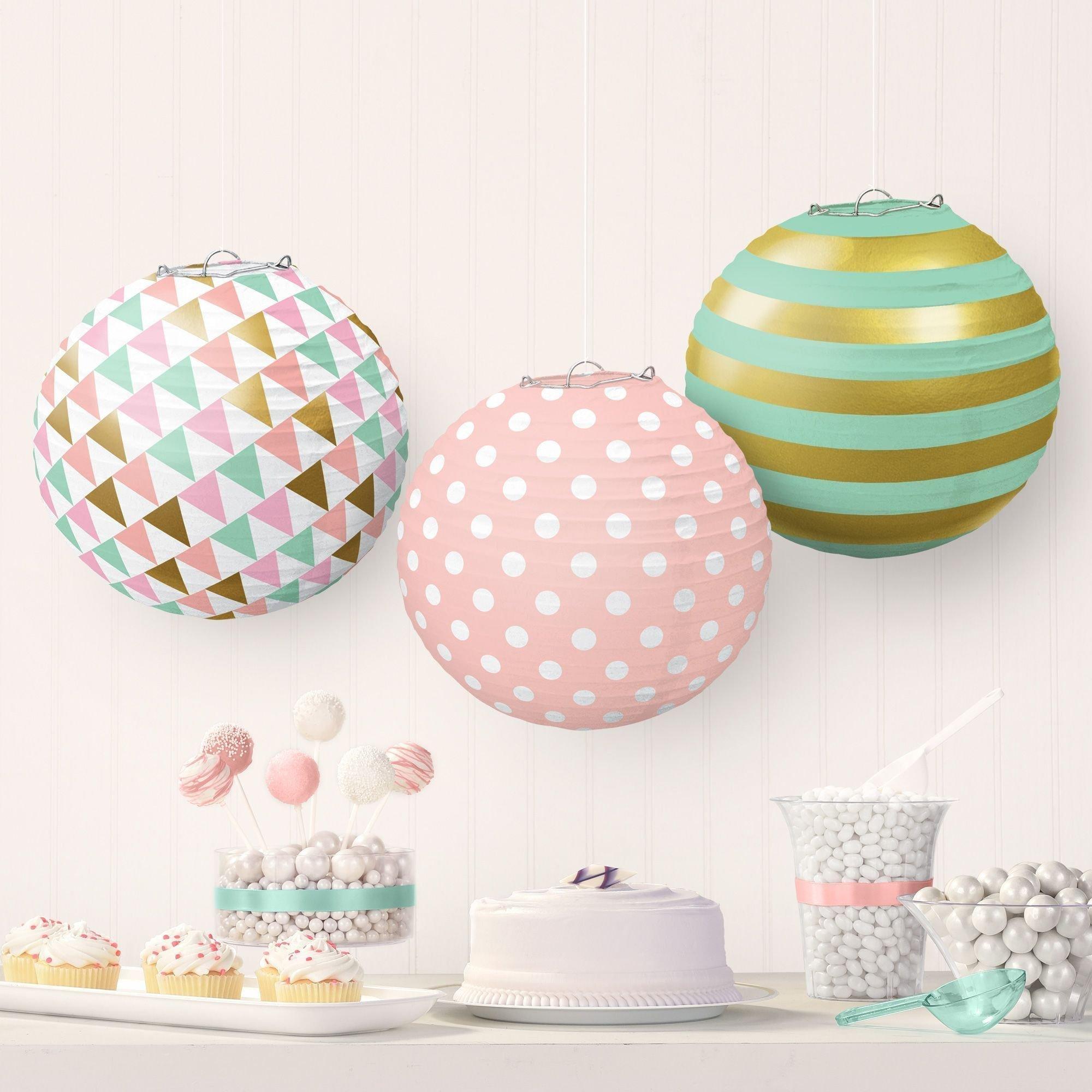 Paper Lanterns. 3ct. Assorted Colors - Image 9