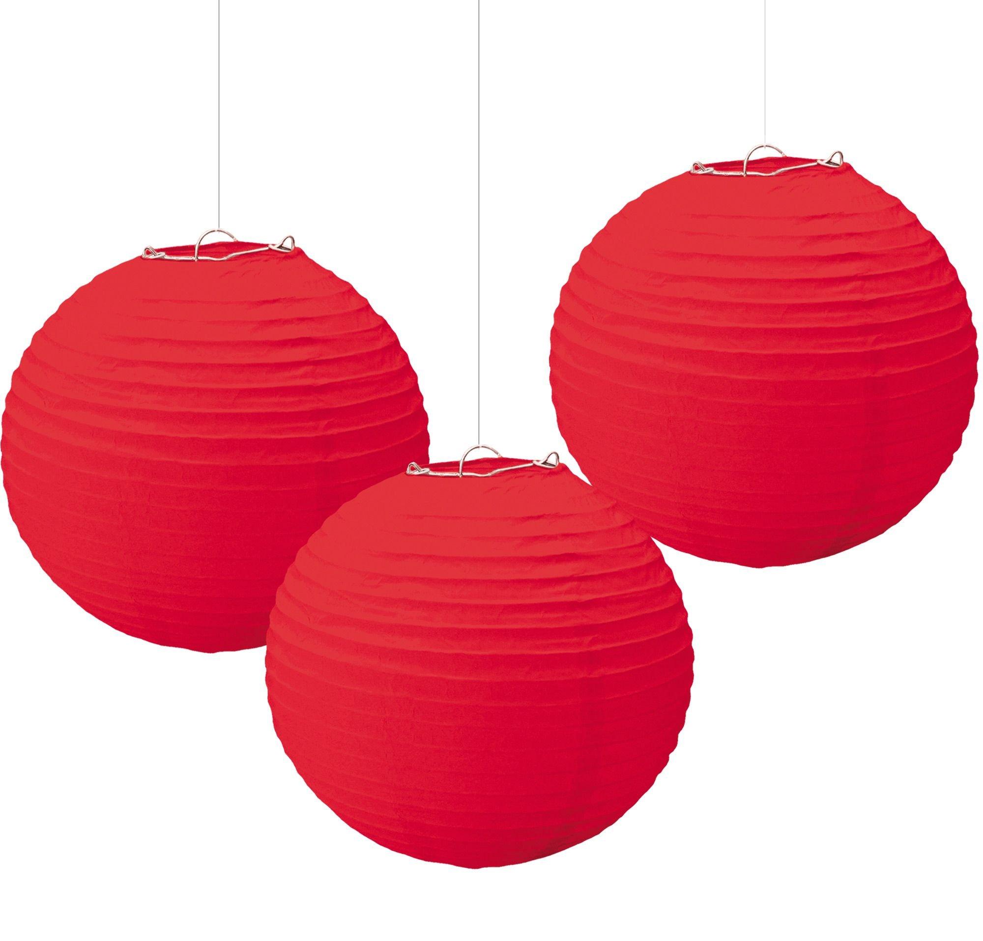 Paper Lanterns. 3ct. Assorted Colors - Image 15