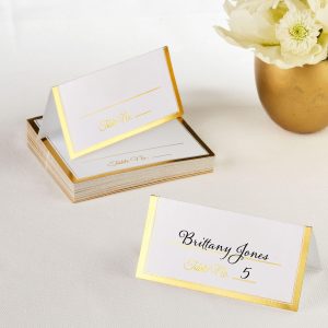 Border Place Cards. 50ct. Assorted Colors