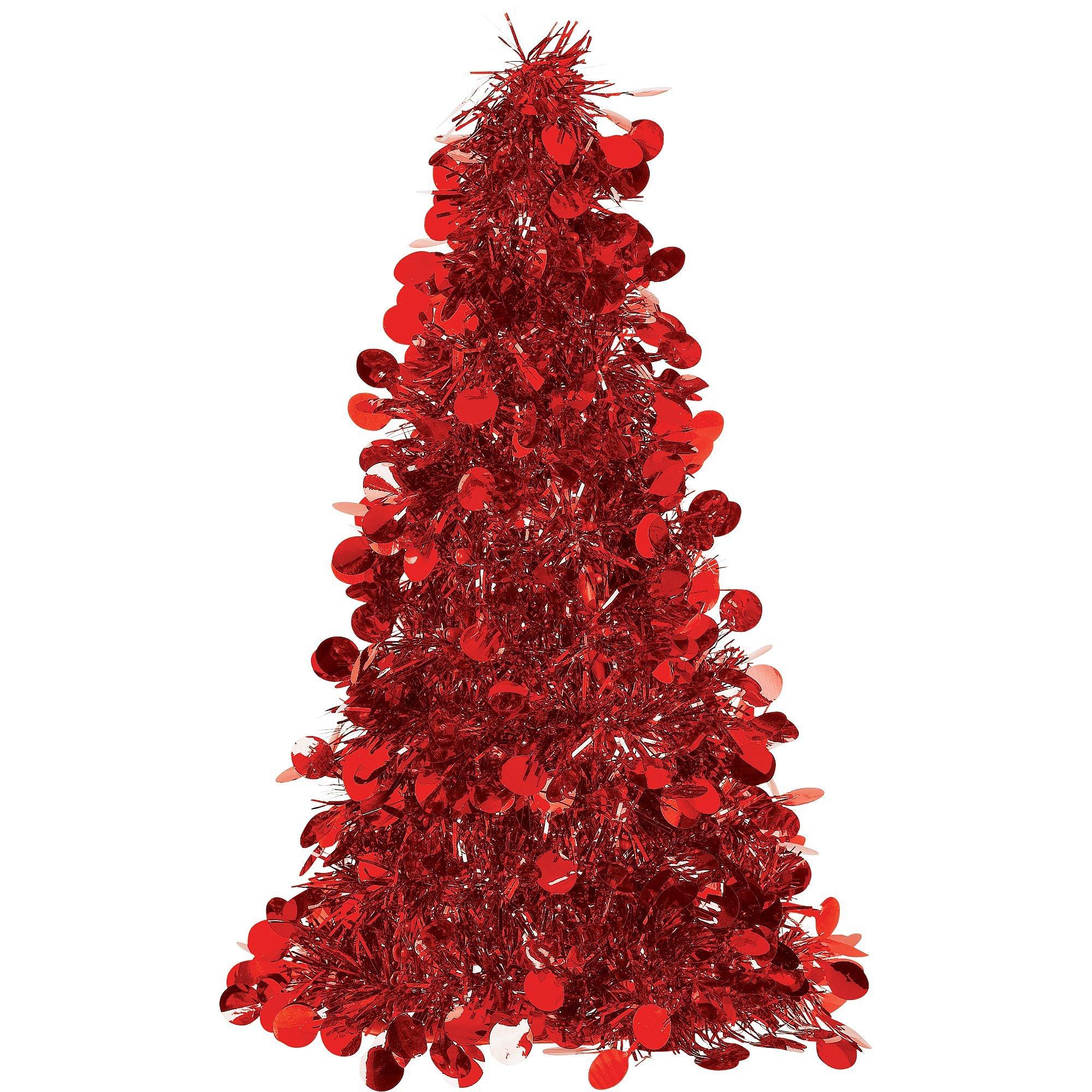 3D Small Tinsel Christmas Tree. Assorted Colors - Image 2