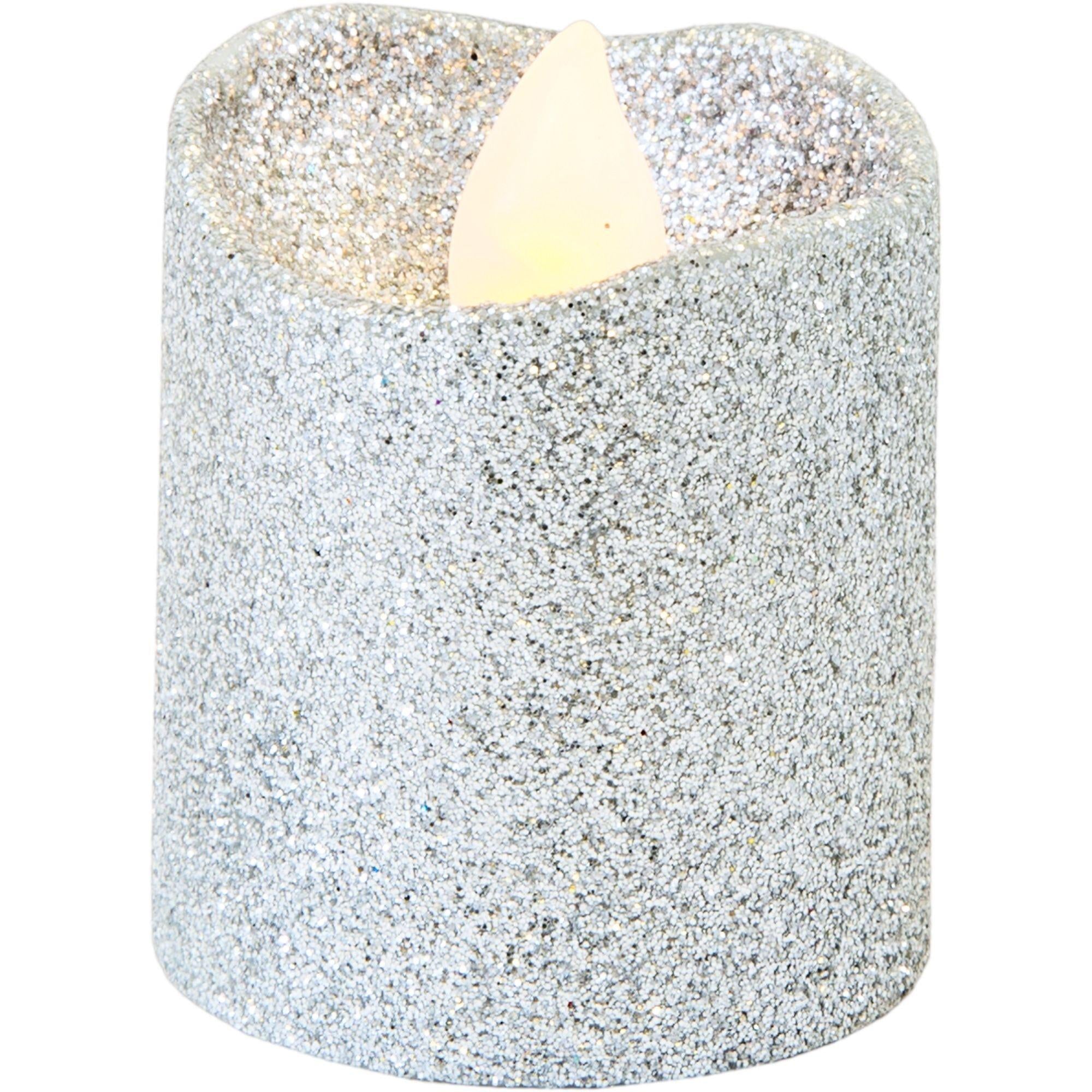 Glitter Votive Flameless LED Candles. 6ct. Assorted Colors - Image 5