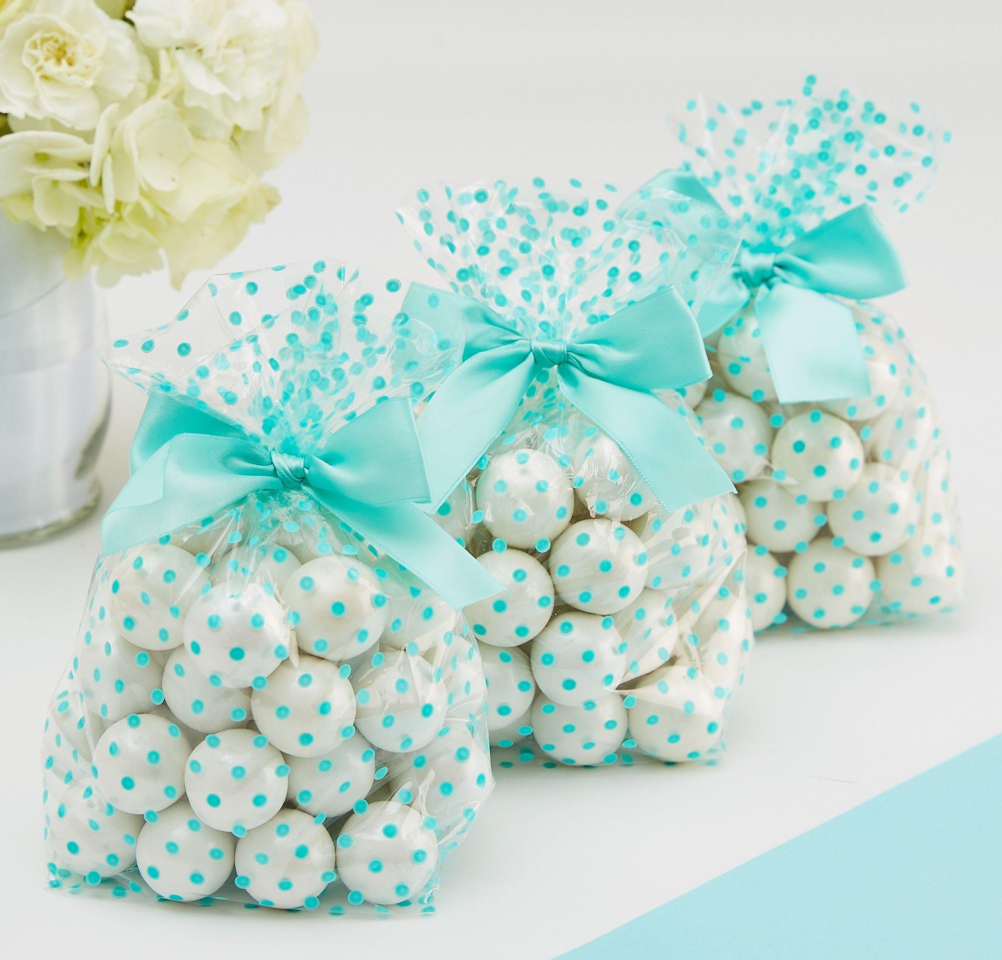 Polka Dot Treat Bags with Bows. 12ct. Assorted Colors - Image 9