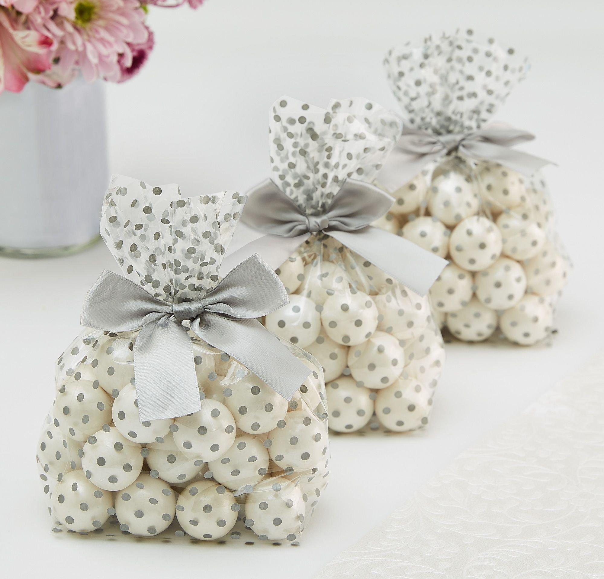 Polka Dot Treat Bags with Bows. 12ct. Assorted Colors - Image 11