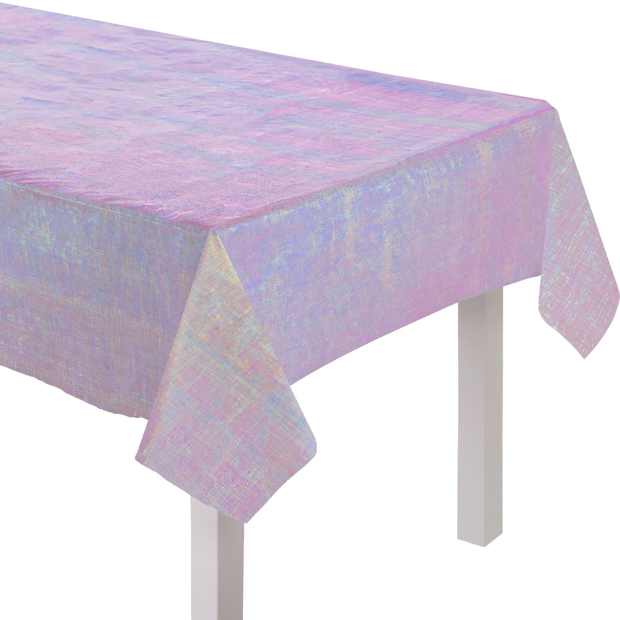 Opalescent Table Cover. 54in x 102in. Assorted Colors - Image 4