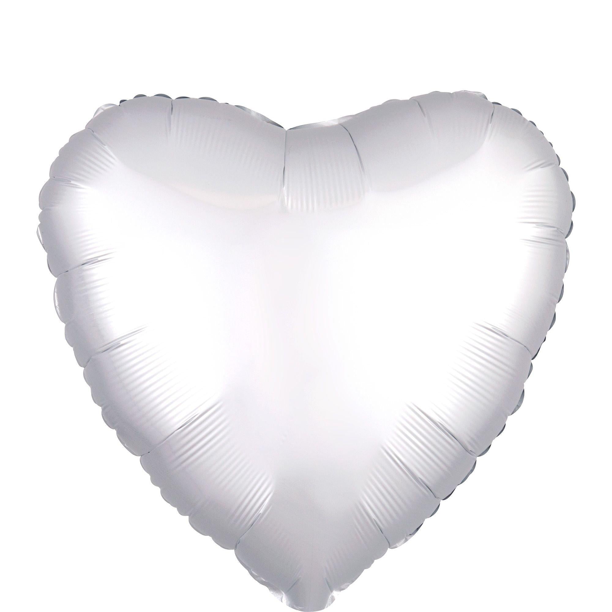 Satin Heart Balloon. 17in. Assorted Colors - Image 22