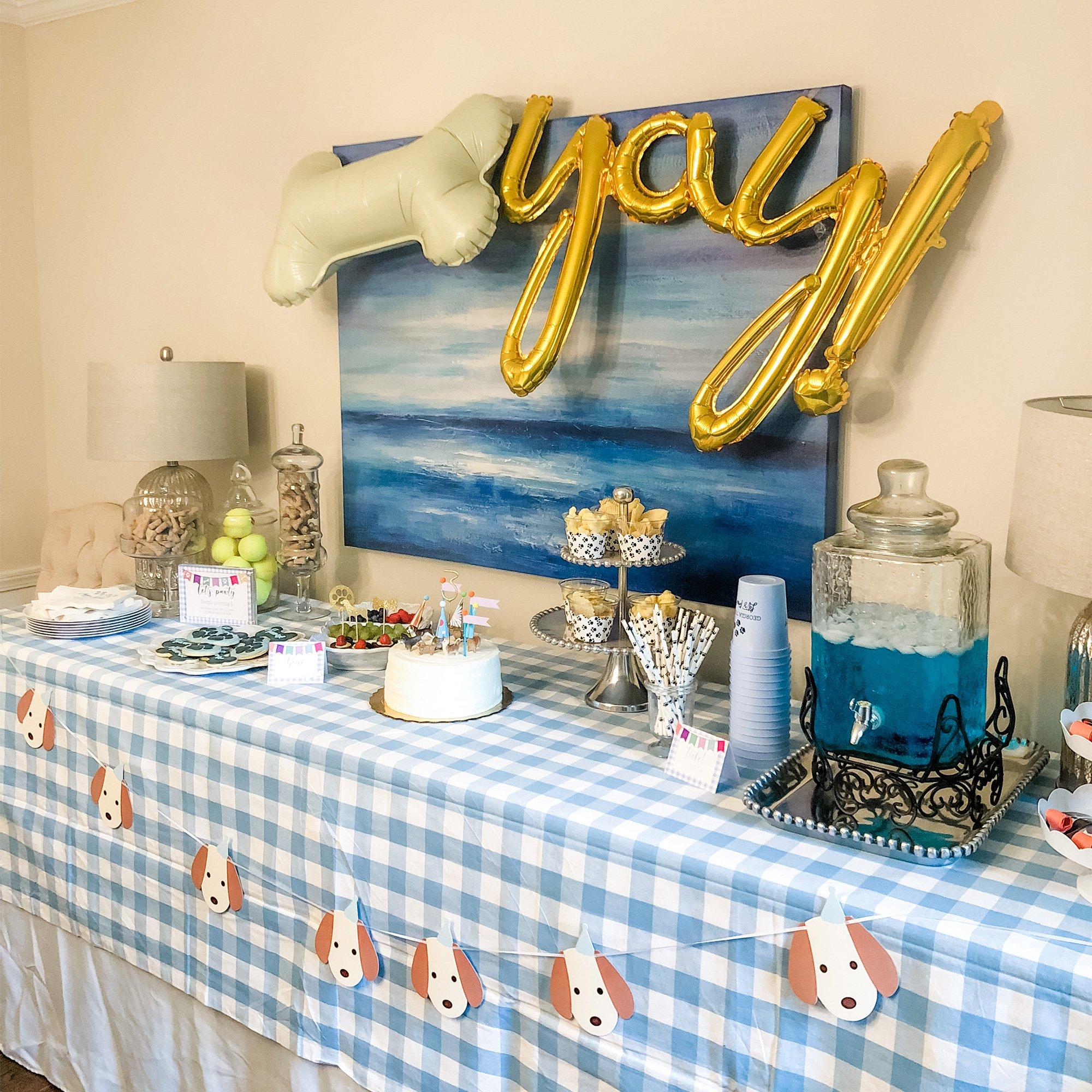 Air-Filled Yay Cursive Letter Balloon Banner. Assorted Colors - Image 3