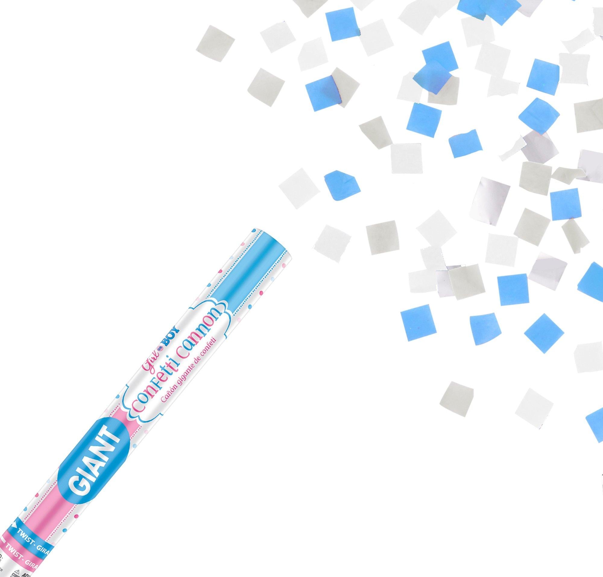 Gender Reveal Confetti Cannon. Assorted Colors - Image 2