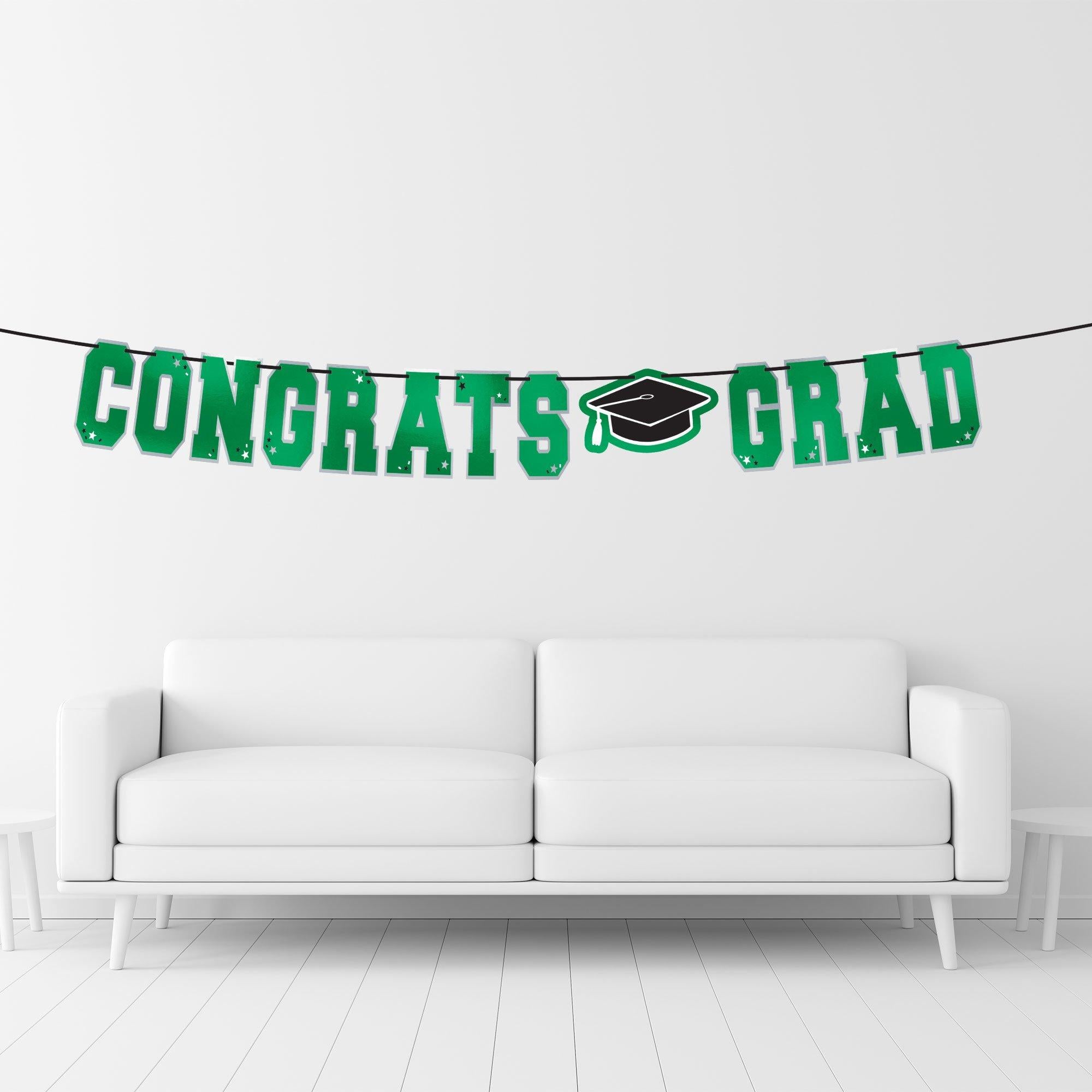 Congrats Grad Letter Banner. Assorted Colors - Image 14