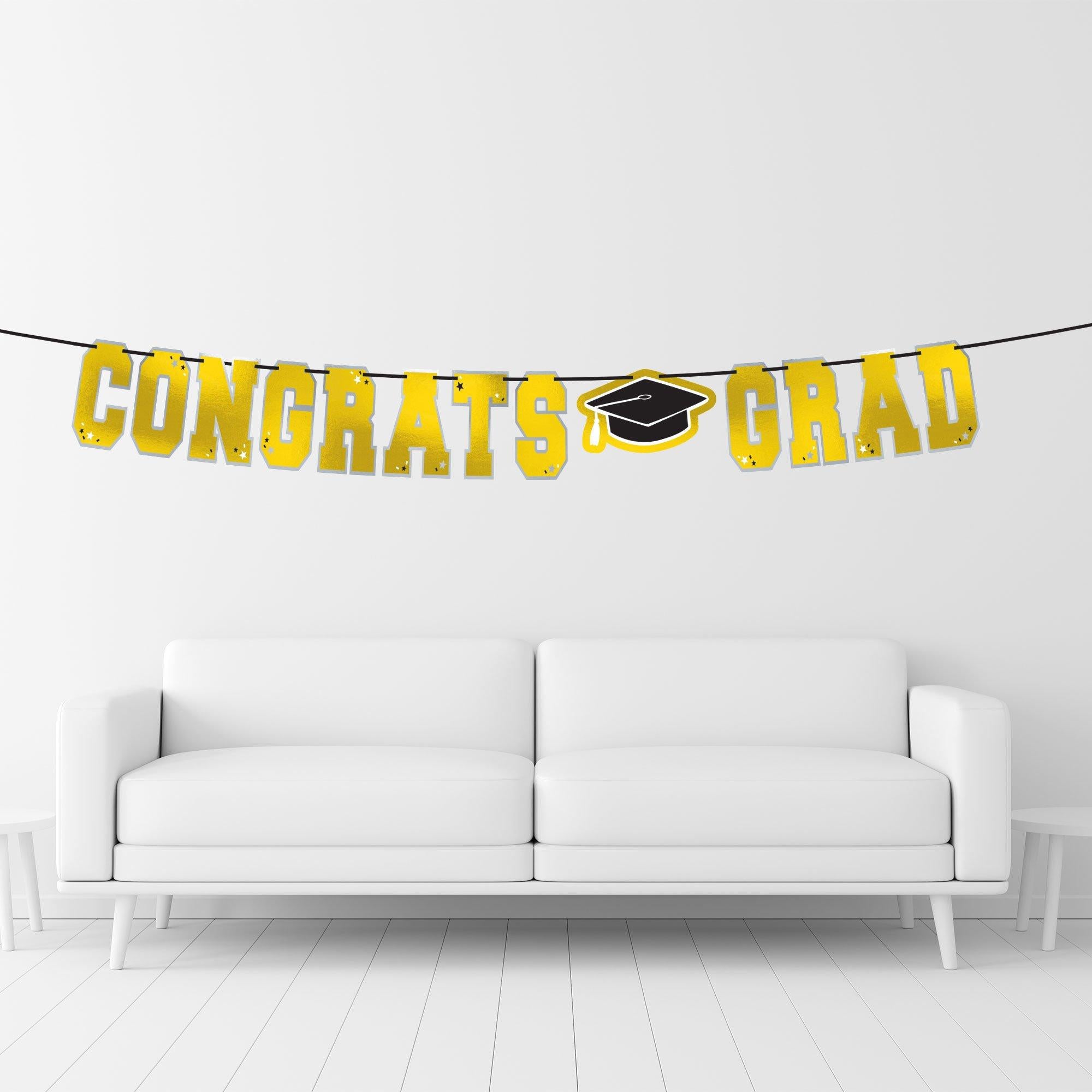 Congrats Grad Letter Banner. Assorted Colors - Image 10