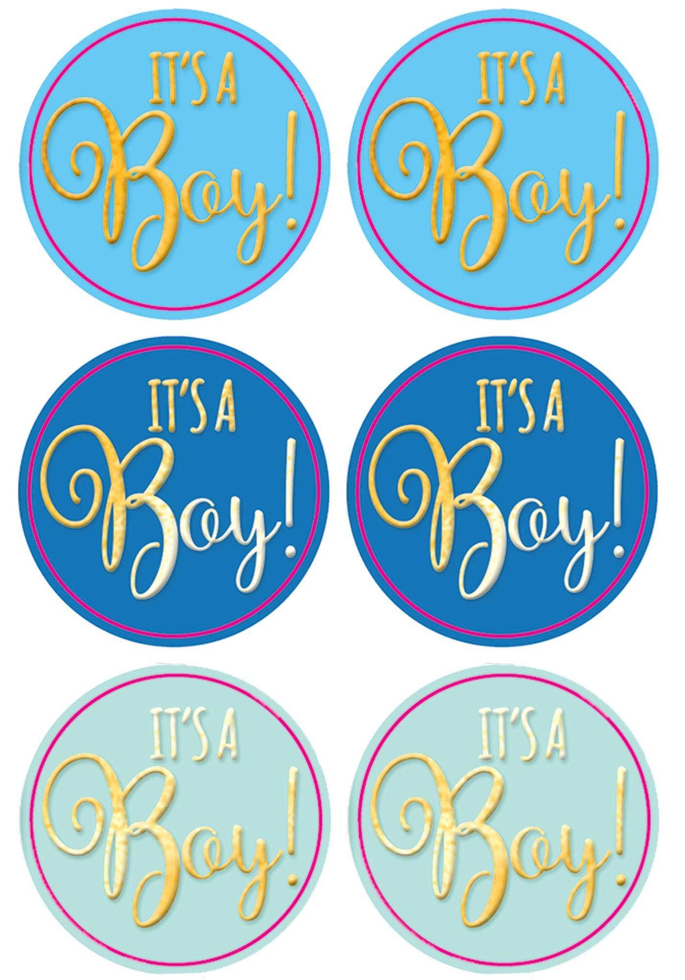It's a Baby Shower Sticker Seals. 25ct. Assorted Colors - Image 2