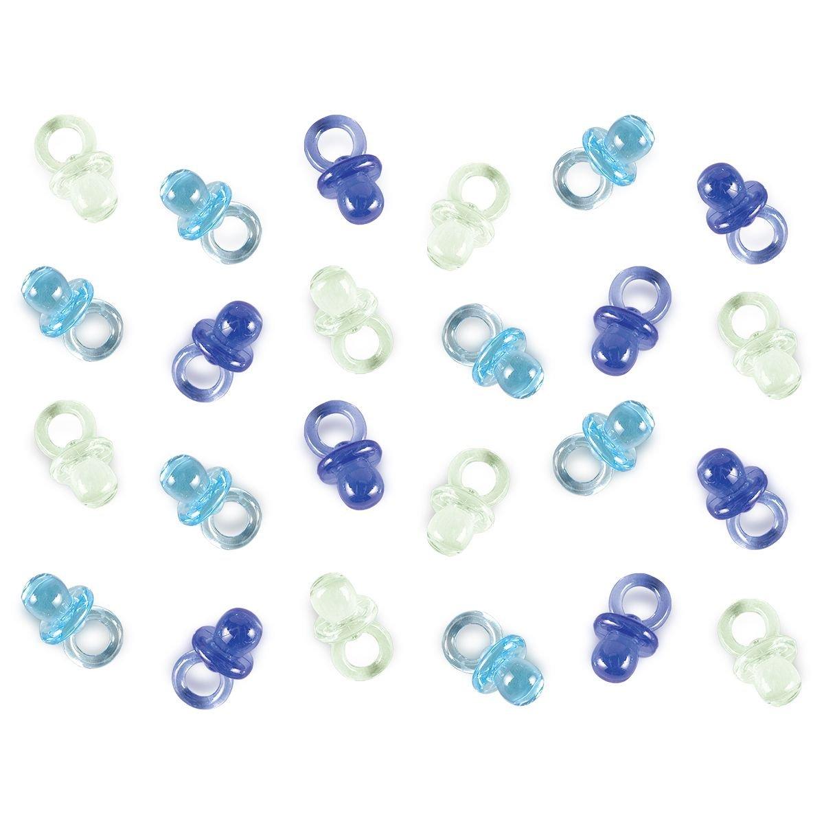 Mini Pacifier Baby Shower Favor Charms 24ct. Assorted Colors - Image 2