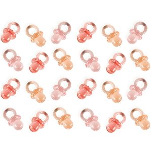 Mini Pacifier Baby Shower Favor Charms 24ct. Assorted Colors