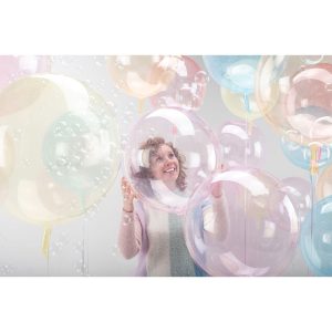 Clear Plastic Balloon. 18in - Crystal Clearz. Assorted Colors