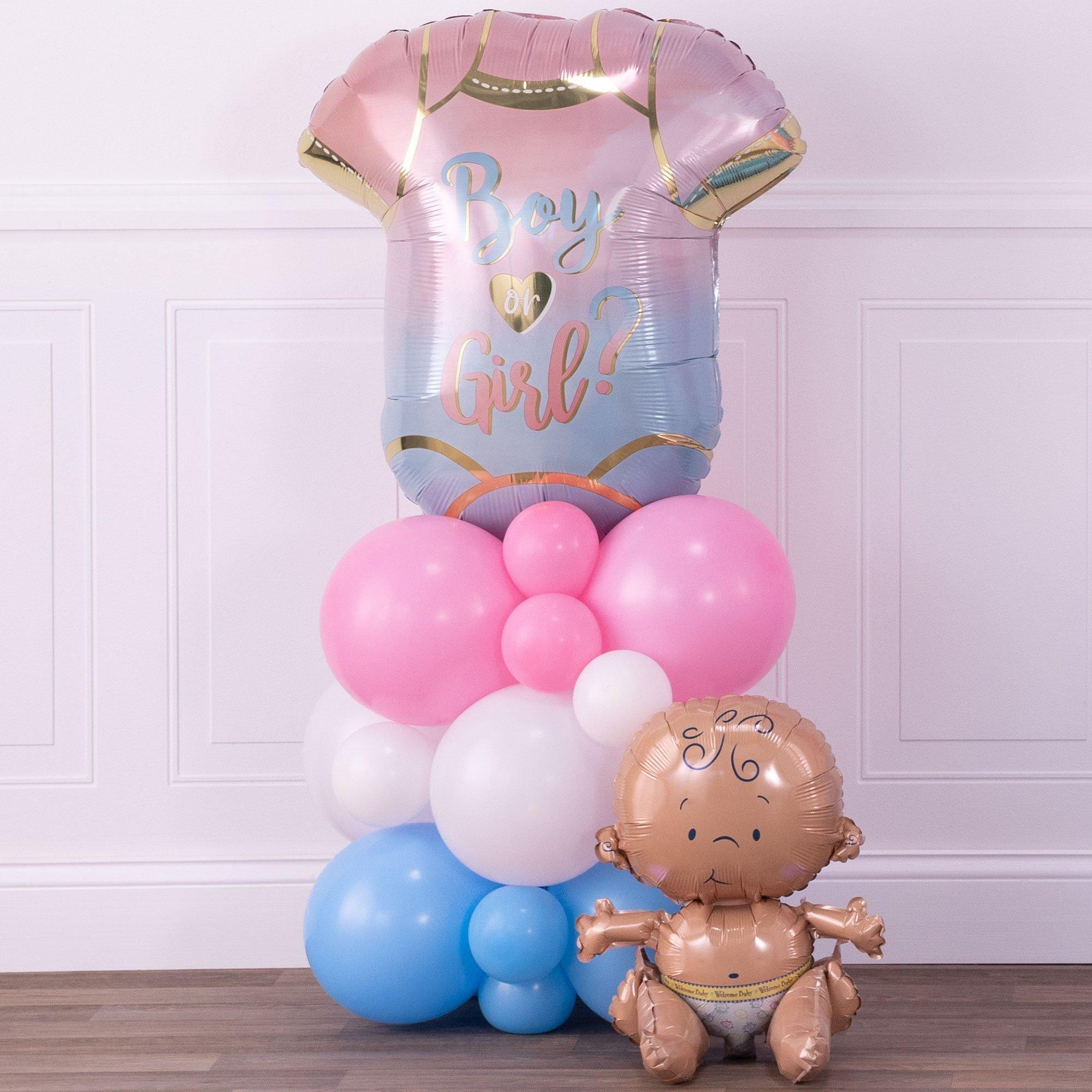 Air-Filled Sitting Welcome Baby Balloon.15in. Assorted Colors - Image 3