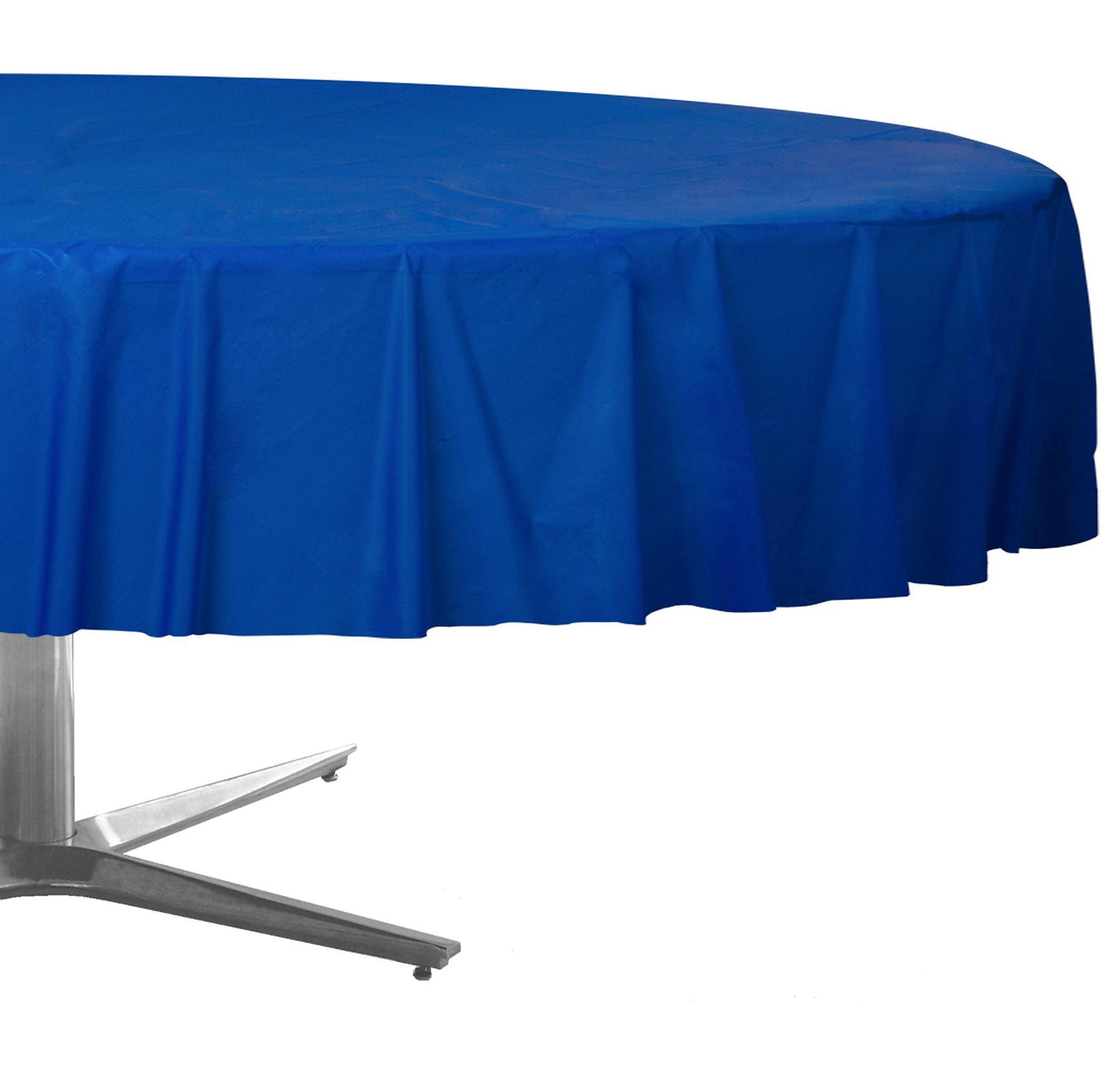 Round Plastic Table Cover. 84in. Assorted Colors - Image 16