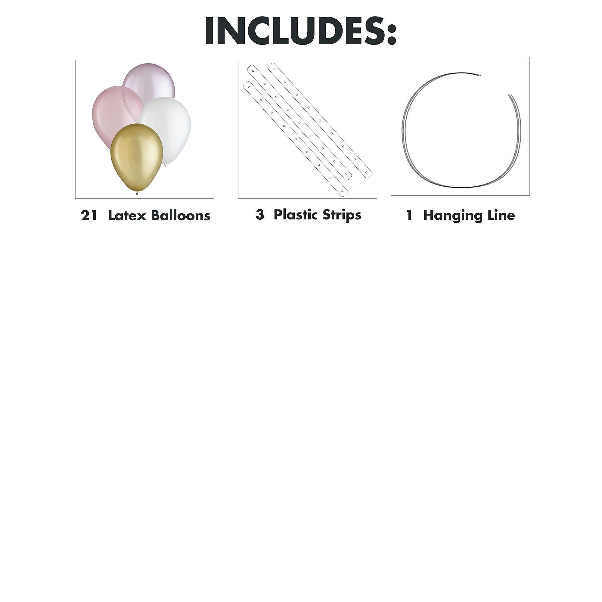 Air-Filled Latex Balloon Chandelier Sphere Kit. Assorted Colors - Image 13