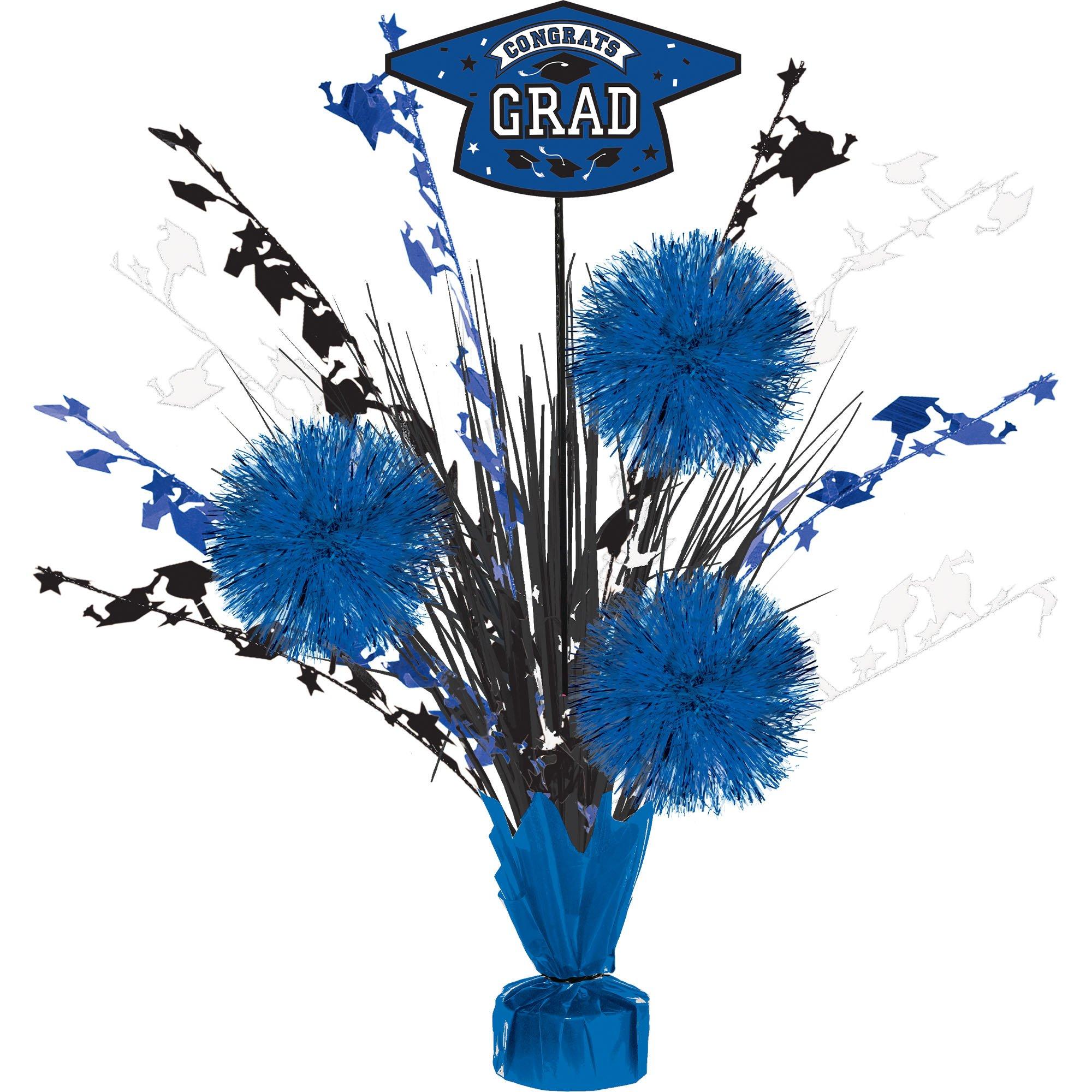 Congrats Grad Tinsel Burst Spray Centerpiece. 18in. Assorted Colors - Image 8