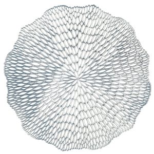 Metallic Blossom Premium Vinyl Placemats. 14.5in. 4ct. Assorted Colors