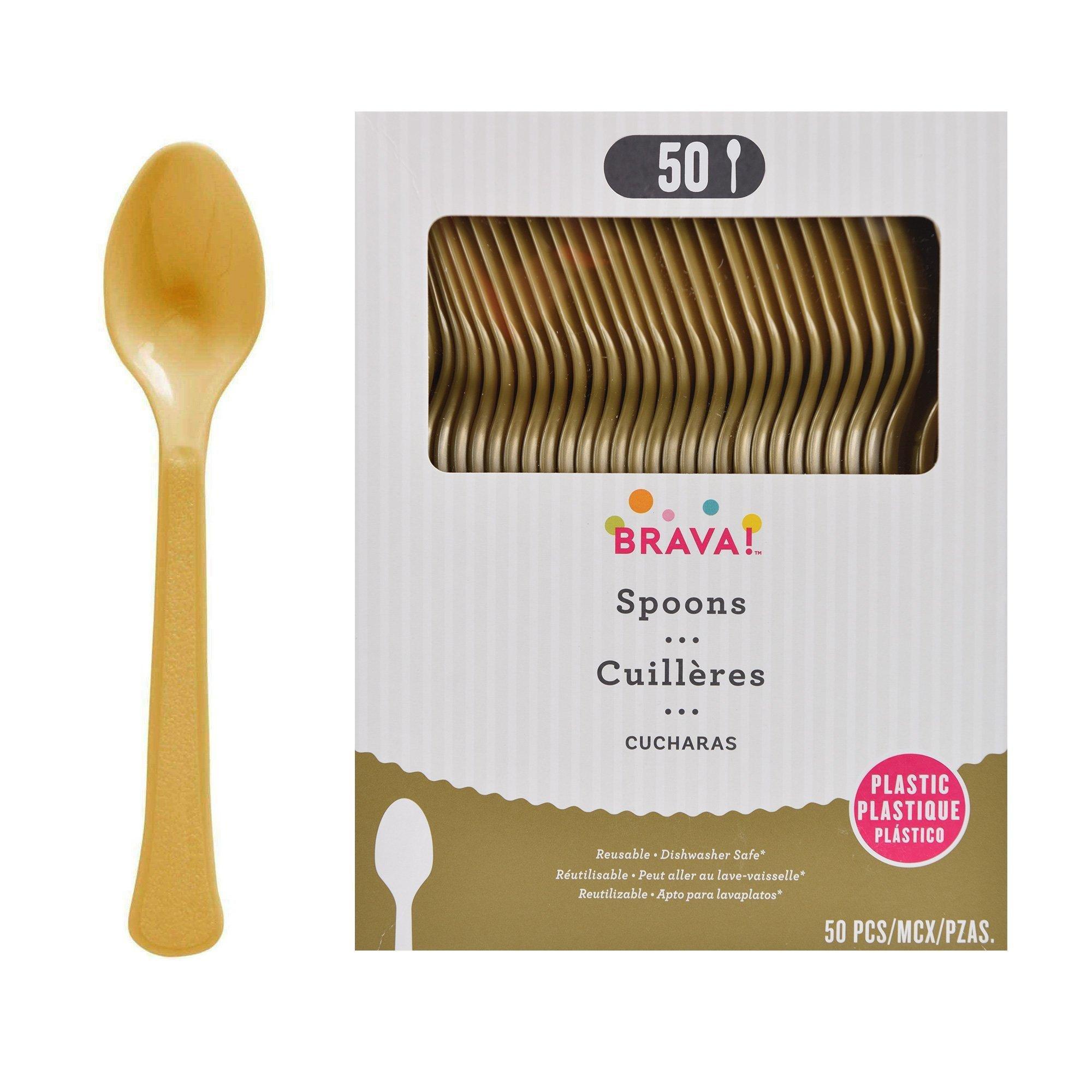 Plastic Spoons. Assorted Colors - Image 5