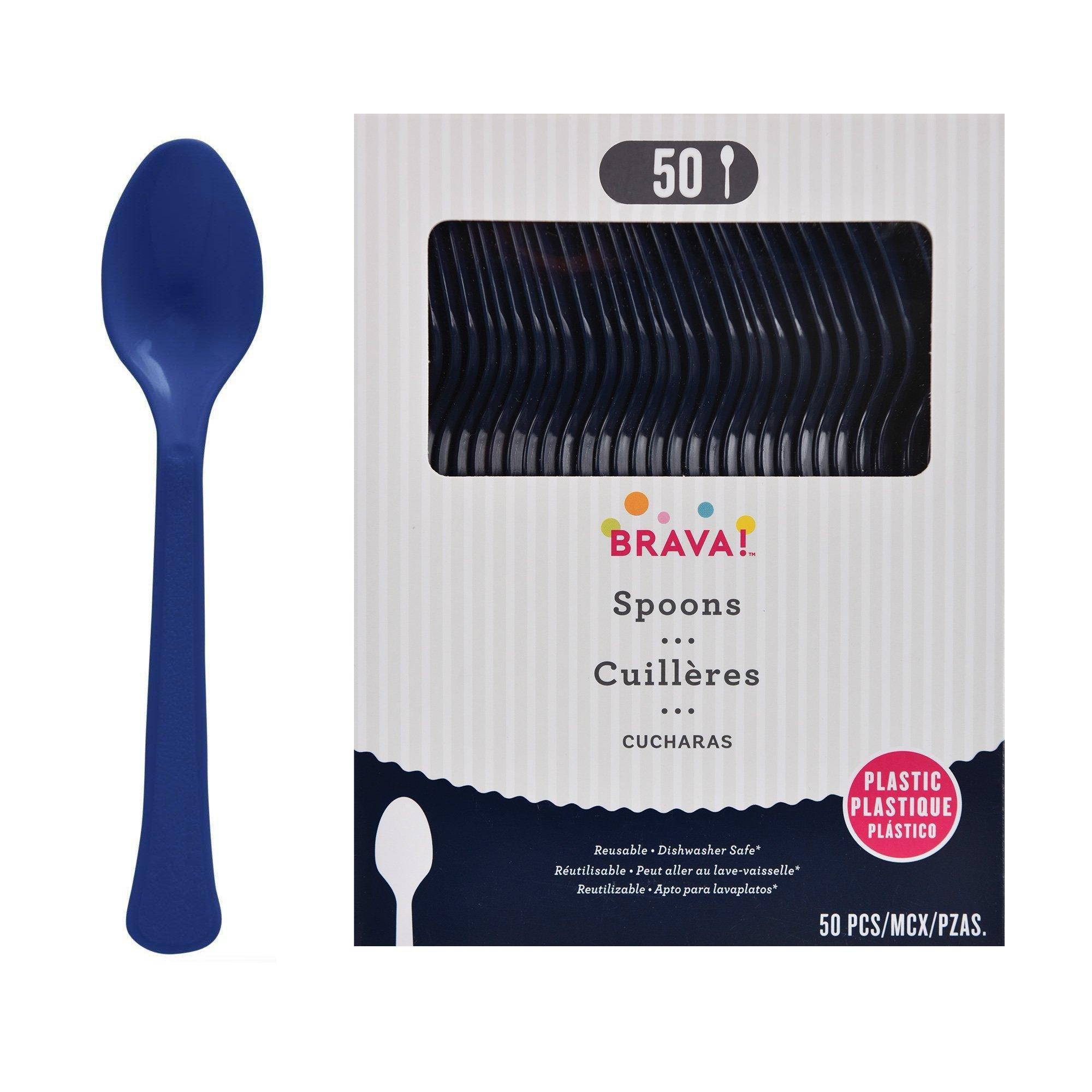 Plastic Spoons. Assorted Colors - Image 9