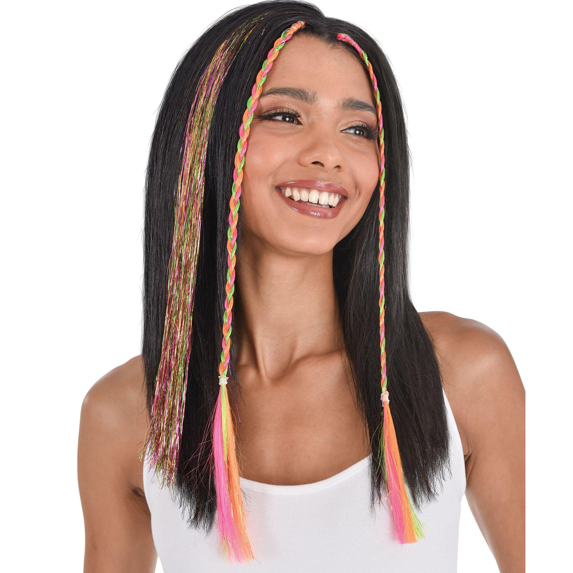 Tinsel Hair Extensions. 3pc. Assorted Colors - Image 8
