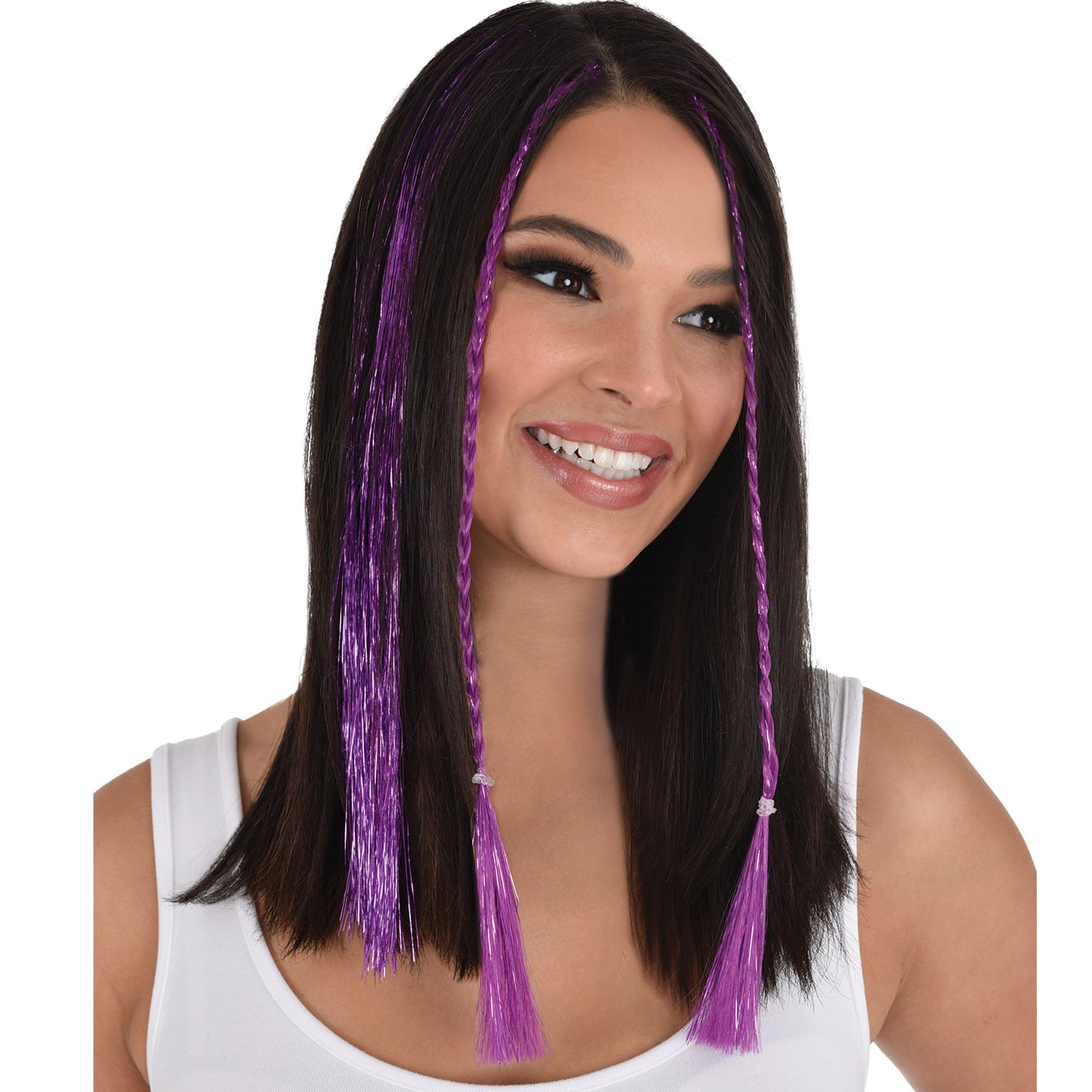 Tinsel Hair Extensions. 3pc. Assorted Colors - Image 10