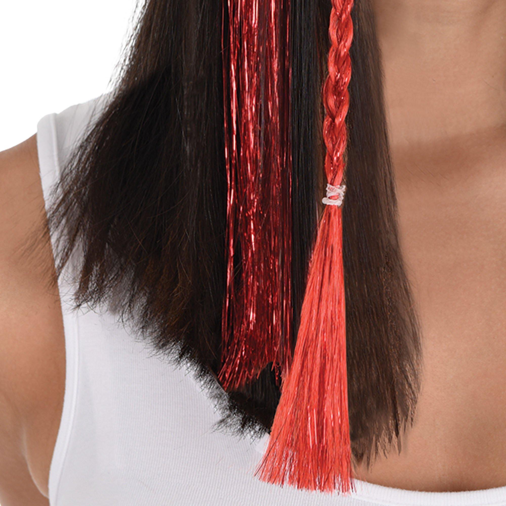 Tinsel Hair Extensions. 3pc. Assorted Colors - Image 15
