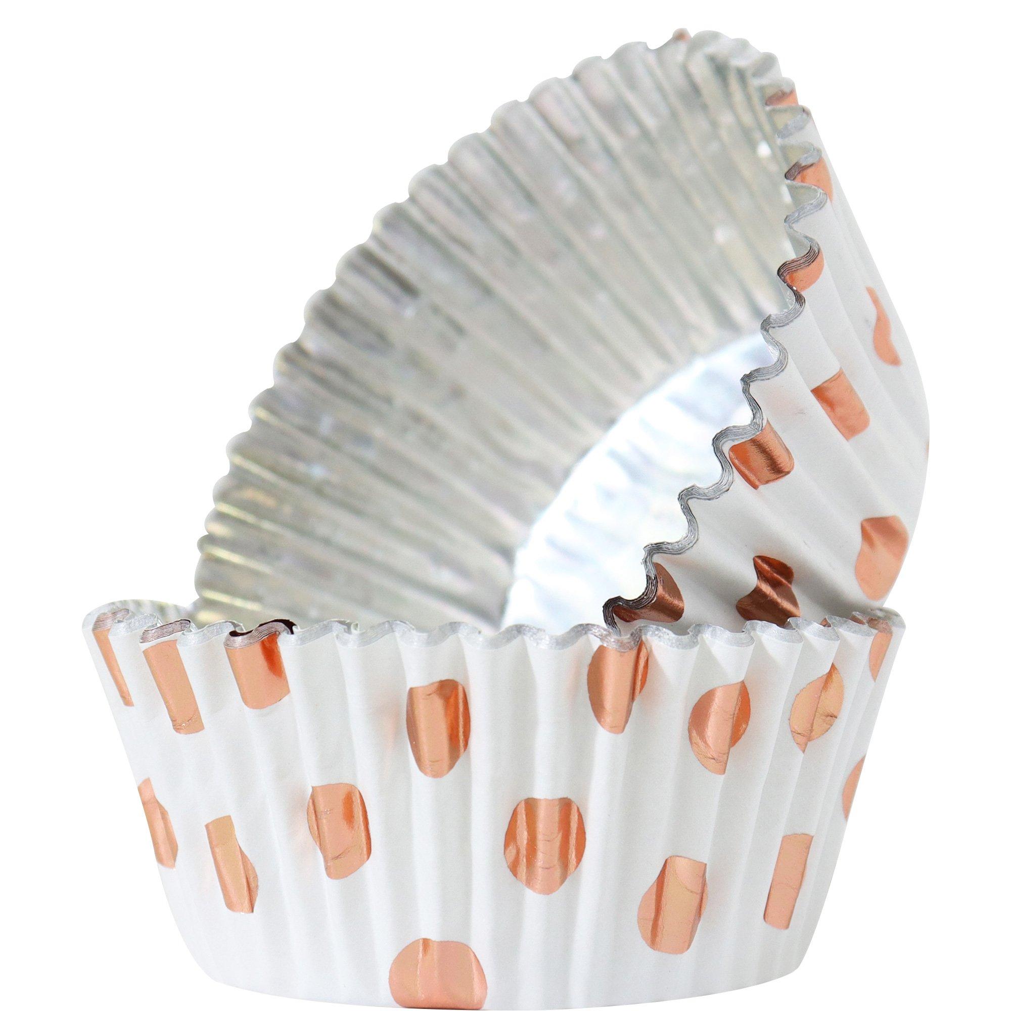 PME Polka Dot Foil-Lined Cupcake Cases. 2in. 30ct. Assorted Colors - Image 4