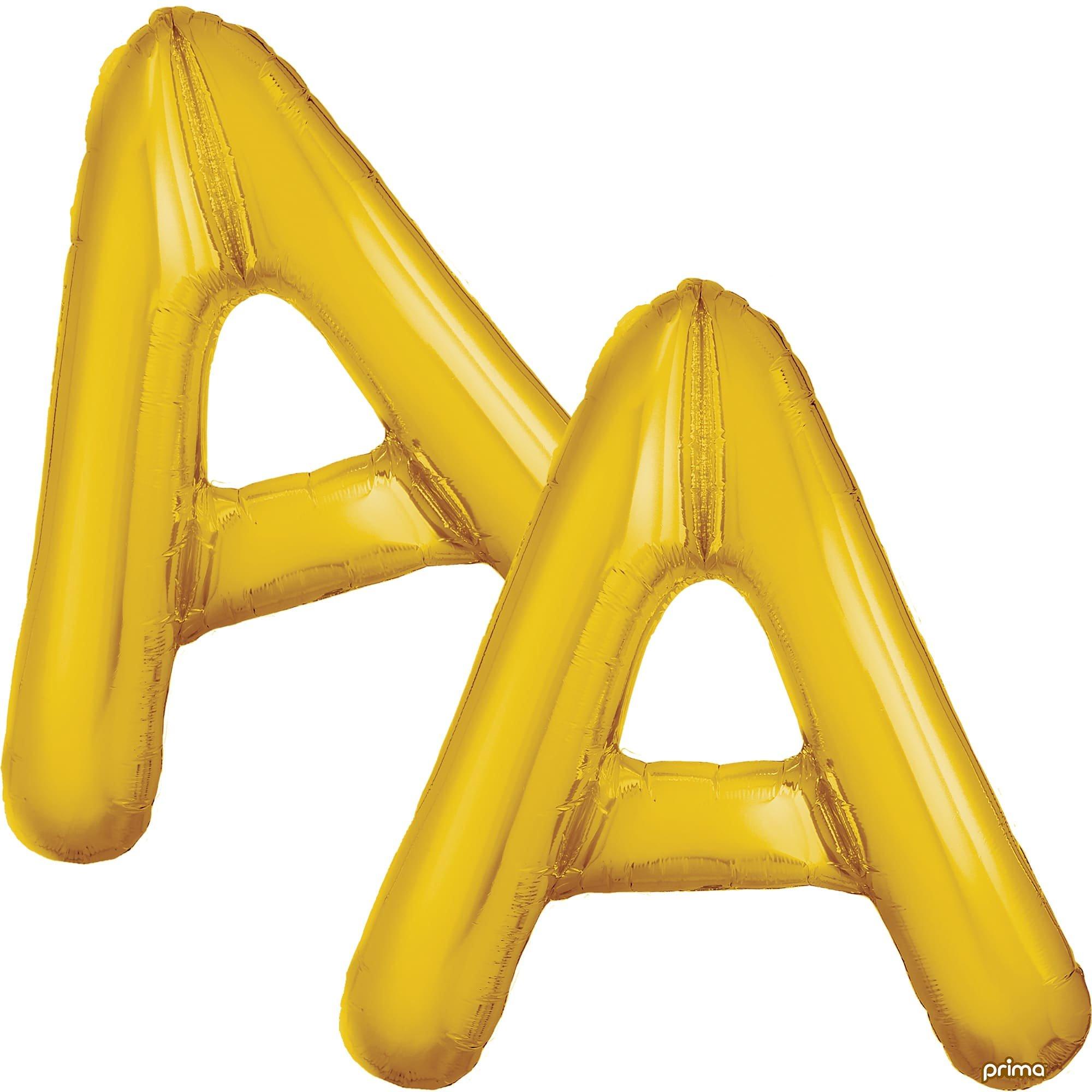 16in Air-Filled Letter (A-Z) Balloons. 2ct. Assorted Colors - Image 2