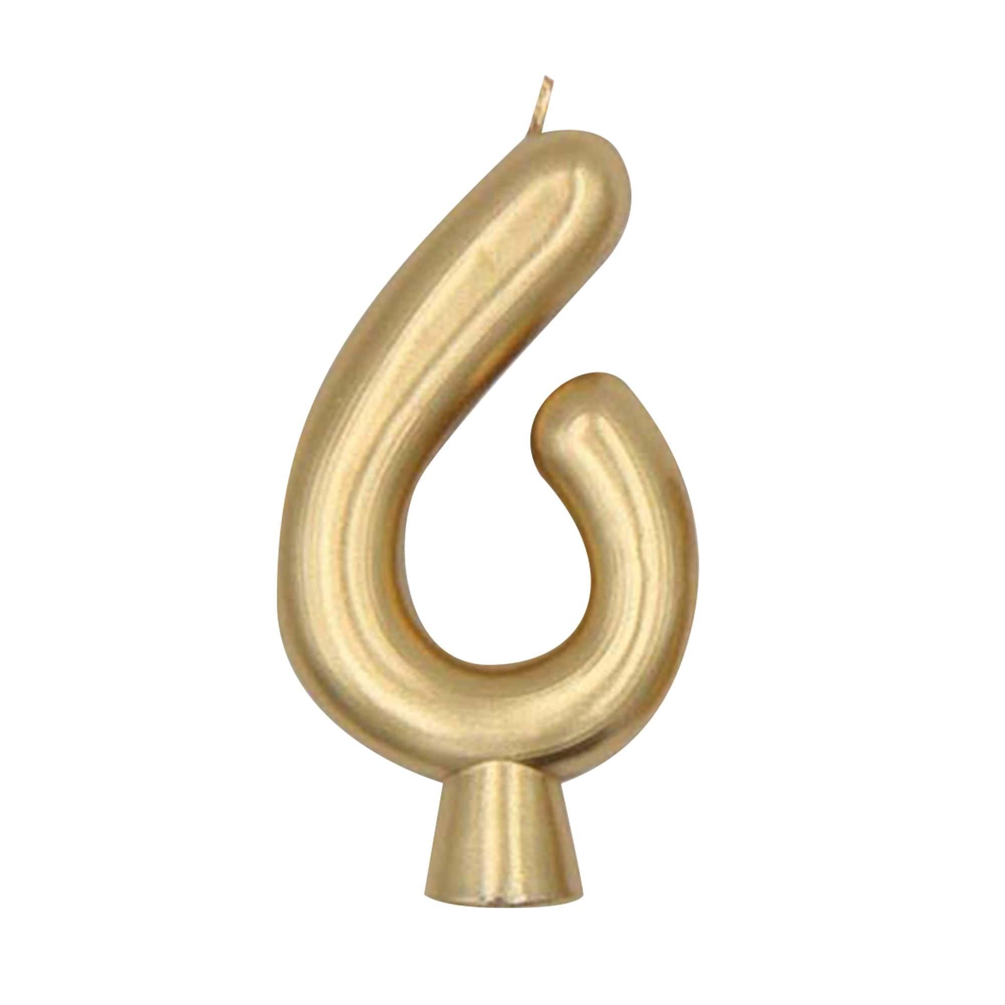 Birthday Number (0-9) Candle Gold Metallic. Assorted Colors - Image 13