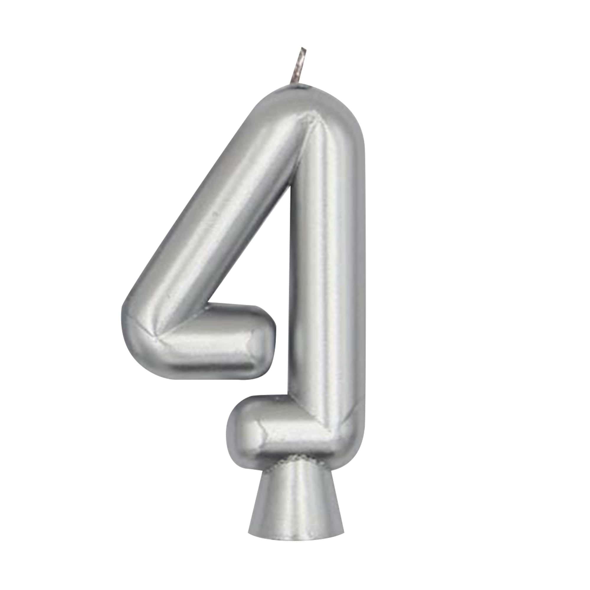 Birthday Number (0-9) Candle Gold Metallic. Assorted Colors - Image 19