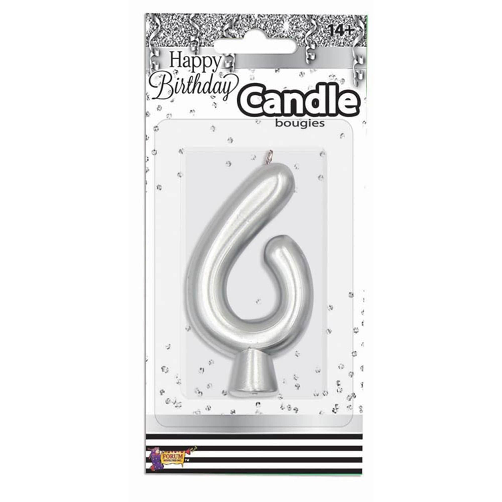 Birthday Number (0-9) Candle Gold Metallic. Assorted Colors - Image 24